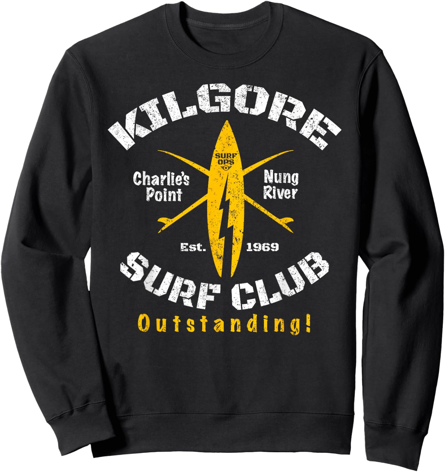 Surf Ops Kilgore Surf Club OUTSTANDING Sweatshirt - Sweatshirt | Black
