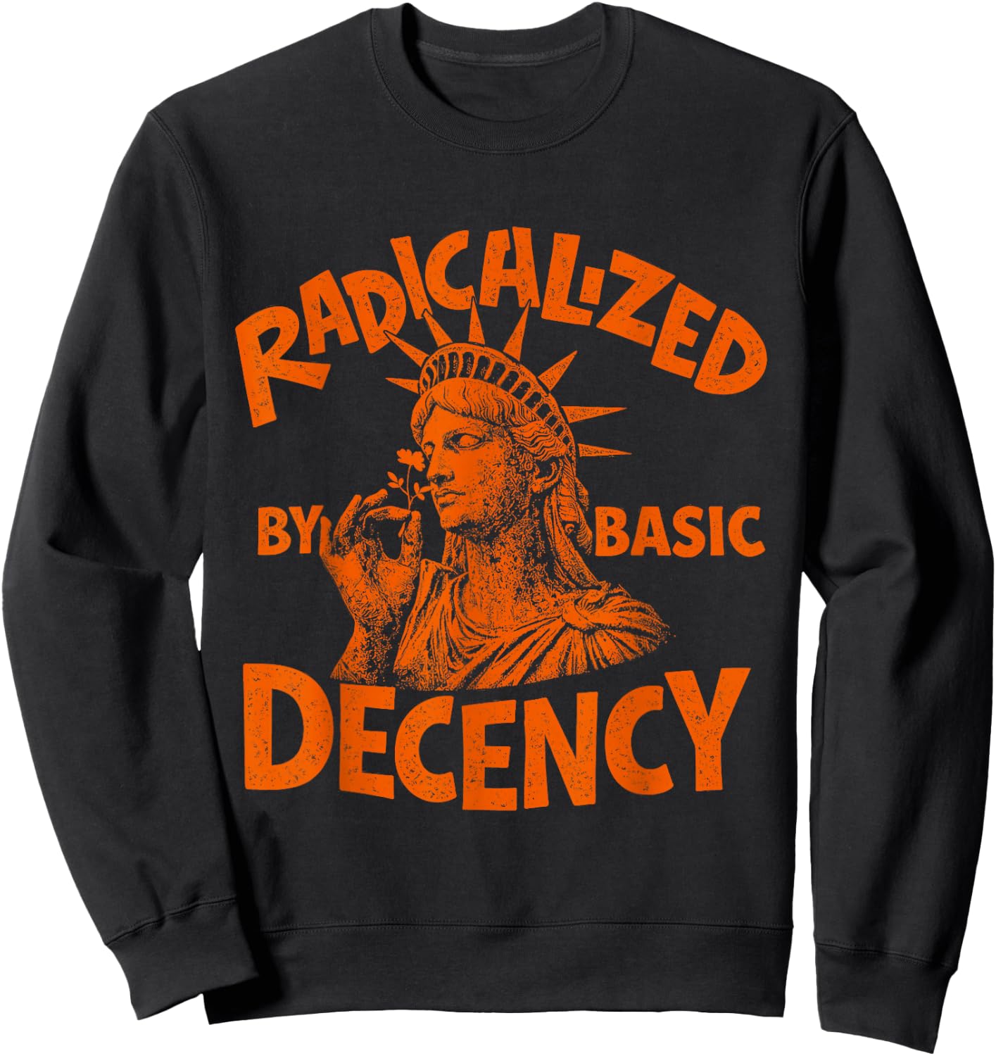 Radicalized By Basic Decency Activist Liberty Progressive Sweatshirt - Sweatshirt | Black
