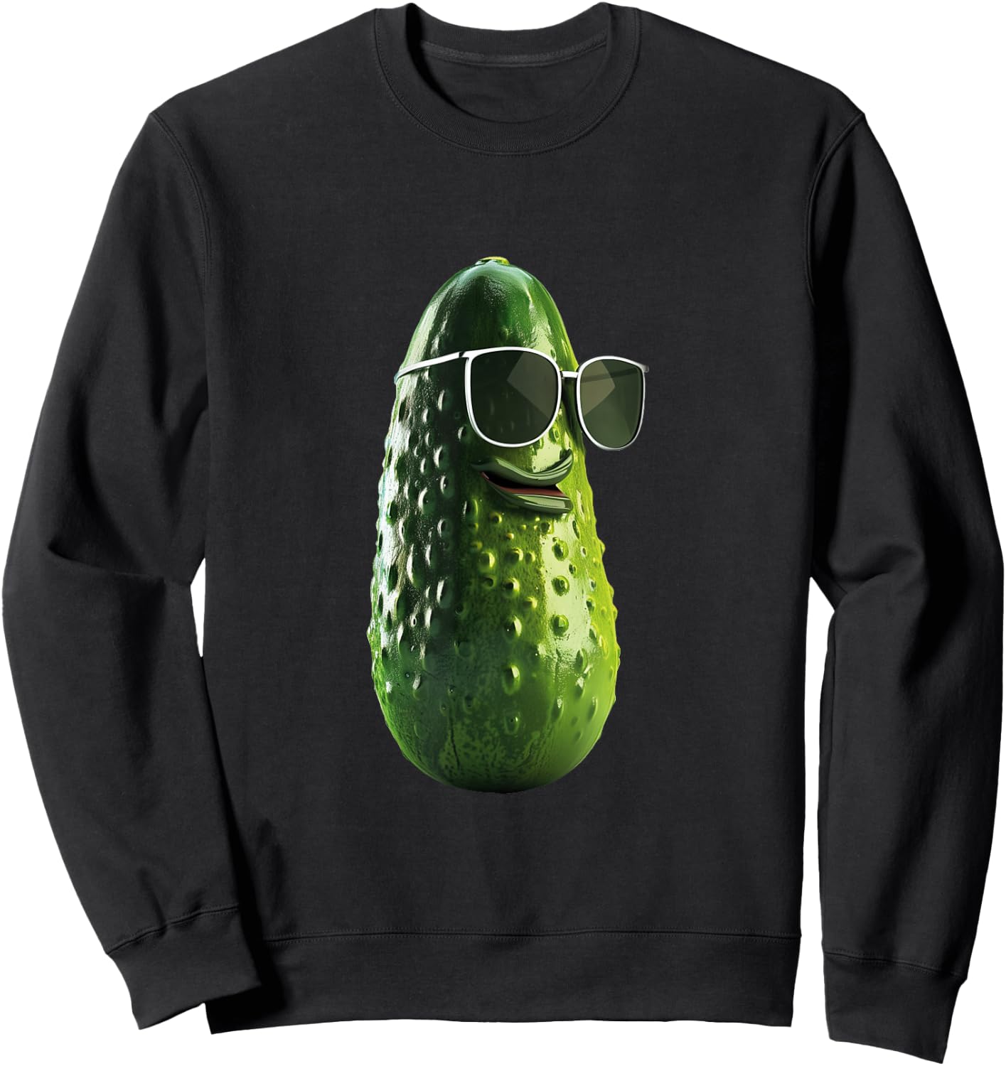 Funny Pickle , Small, Black Sweatshirt - Sweatshirt | Black