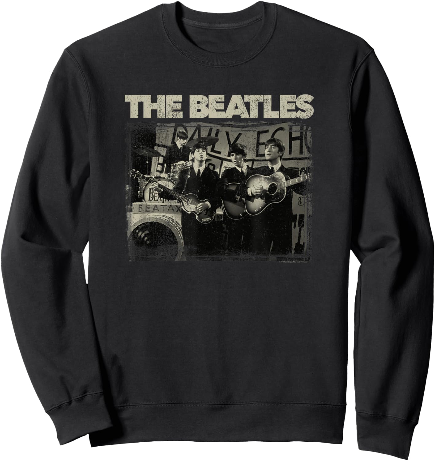 The Beatles Monochrome Sweatshirt - Sweatshirt | Black