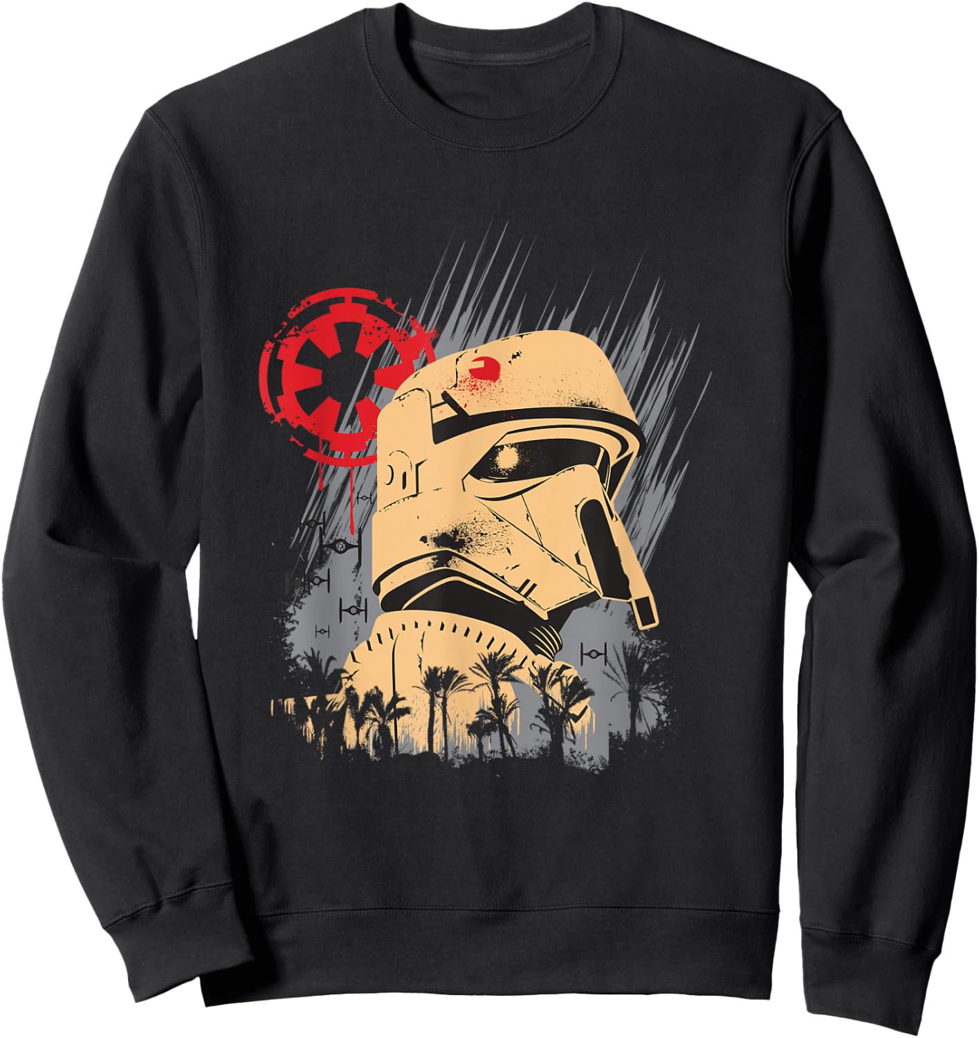 Star Wars Rogue One Iconic Shoretrooper Big Retro Poster Sweatshirt - Sweatshirt | Black