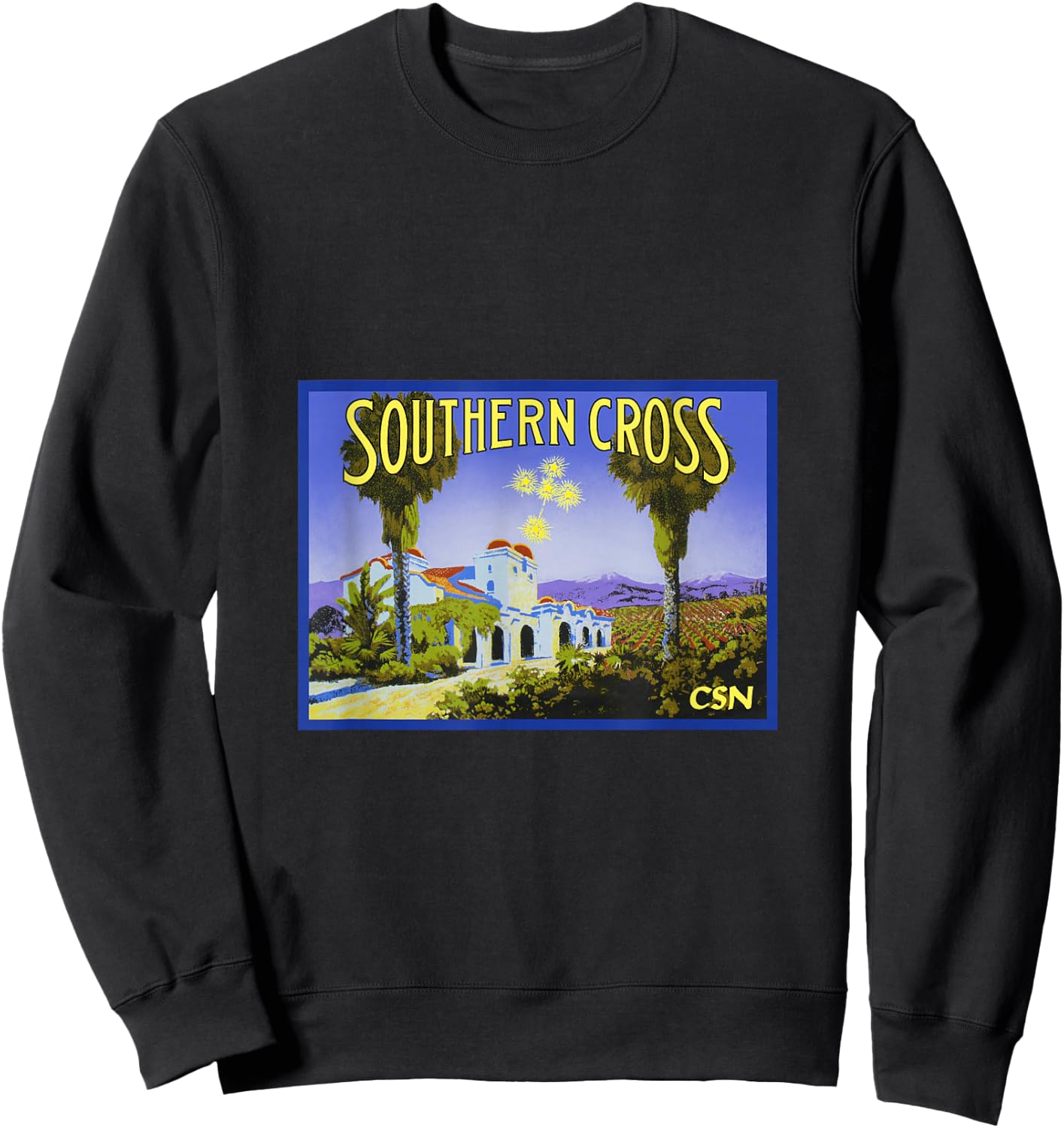 Crosby Stills & Nash - Southern Cross Sweatshirt - Sweatshirt | Black