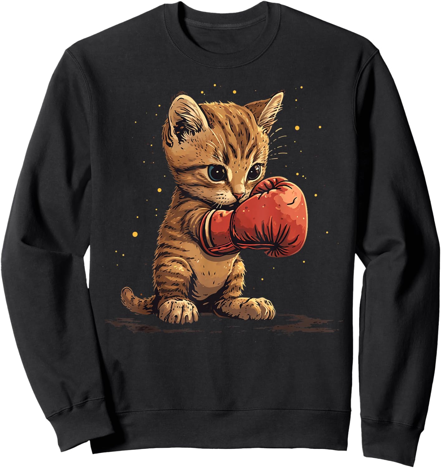 Boxing , & Kids Cat Boxer Sweatshirt - Sweatshirt | Black