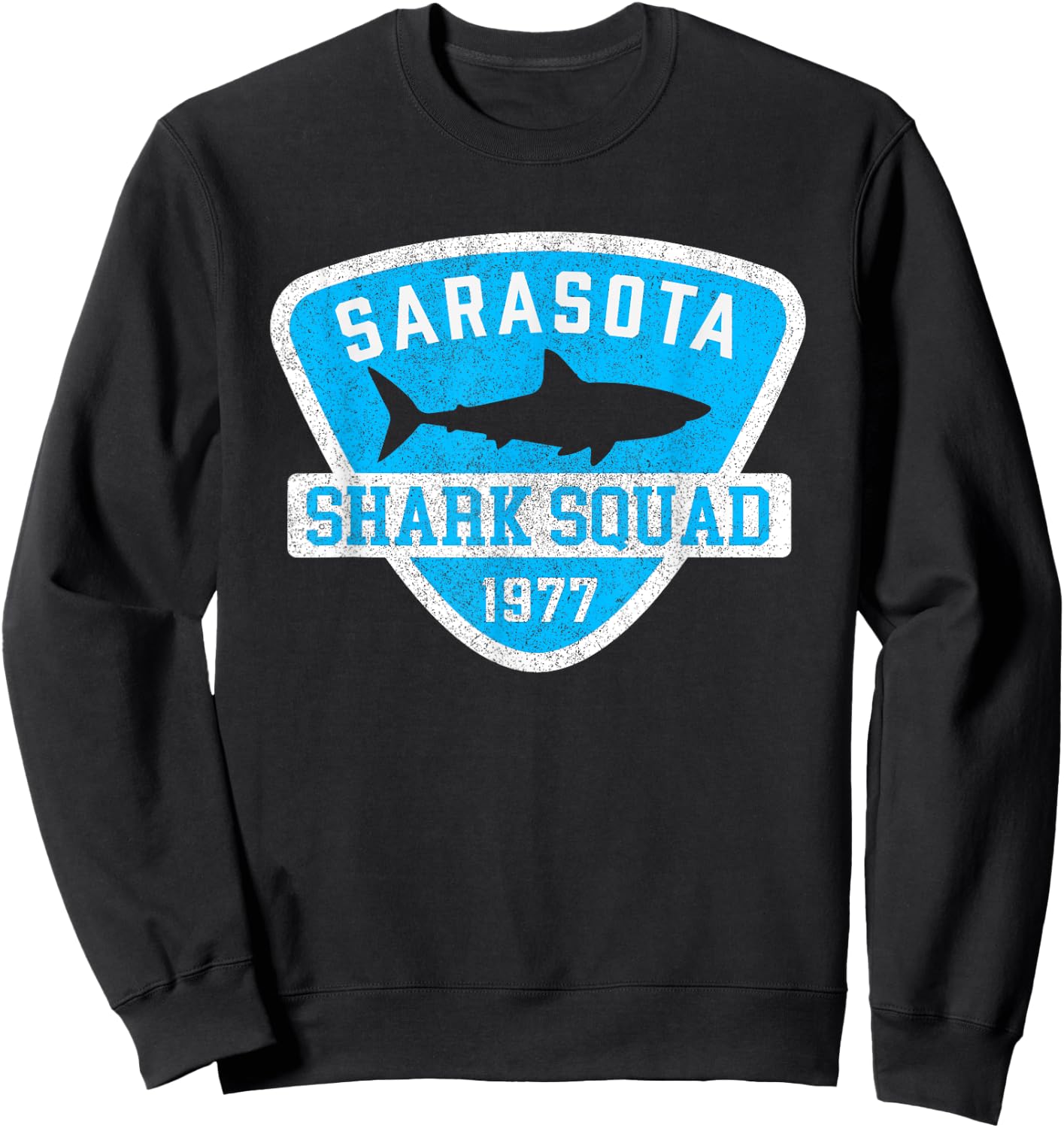 Sarasota Florida Shark Souvenir Boys Girls Kids Vintage Sweatshirt - Sweatshirt | Black