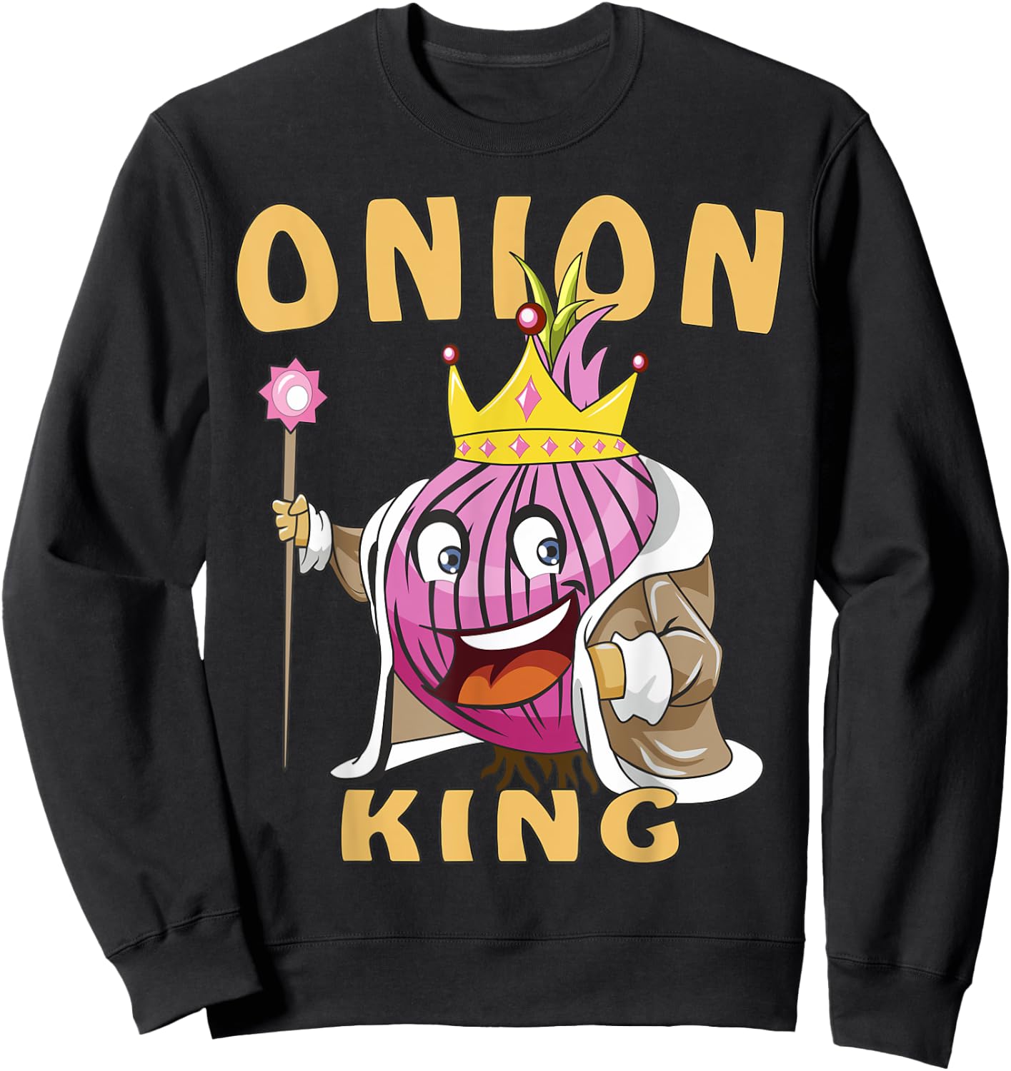 Onion King Onion Vegetable Onion Leek Onion Onion Sweatshirt - Sweatshirt | Black