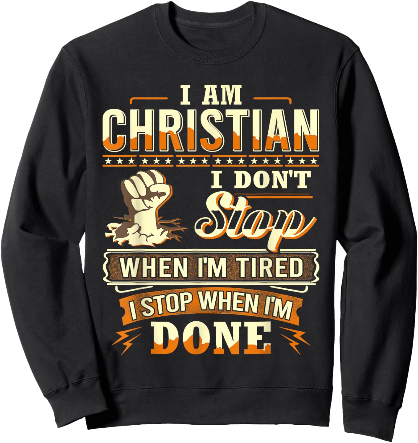 I am Christian Shirt Personalized Christian First Name Sweatshirt - Sweatshirt | Black