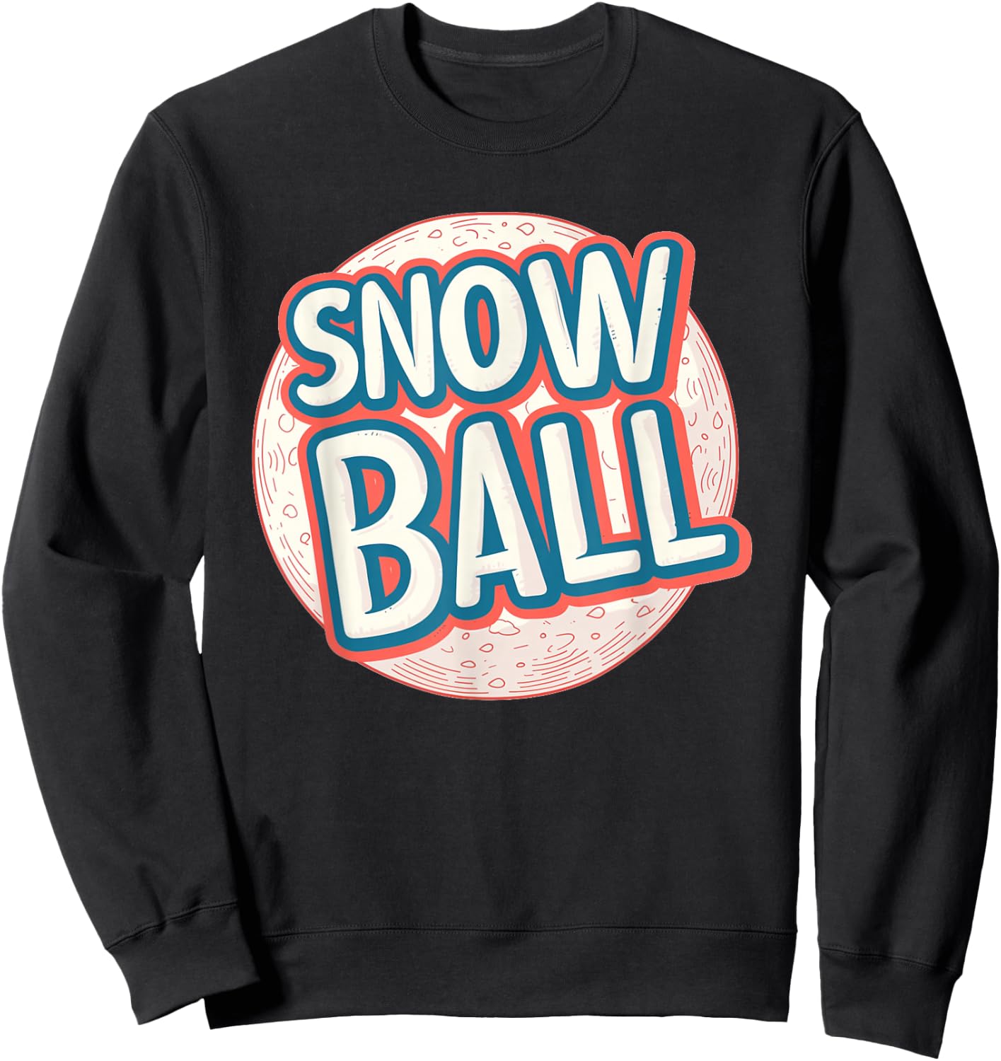 Pretty Snowball Costume for funny Adults and Kids Sweatshirt - Sweatshirt | Black