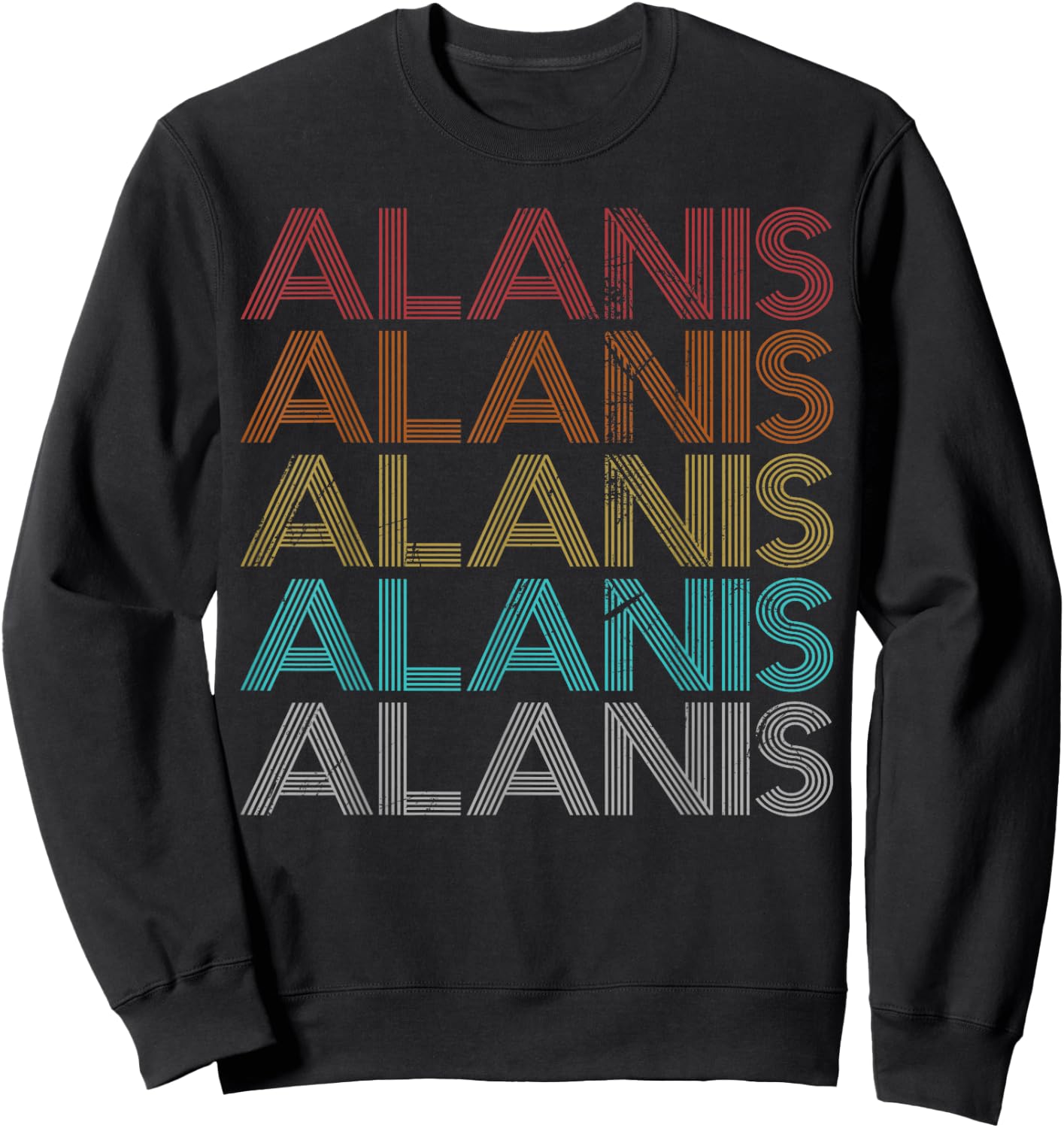 Retro Vintage Alanis Sweatshirt - Sweatshirt | Black