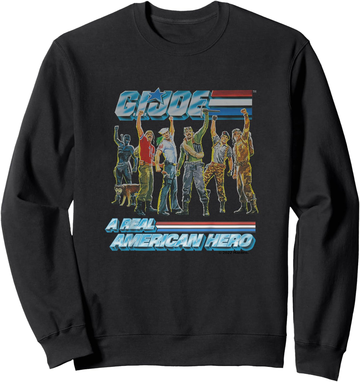 Kids G.I. Joe A Real American Hero Vintage Characters Group Shot Sweatshirt - Sweatshirt | Black