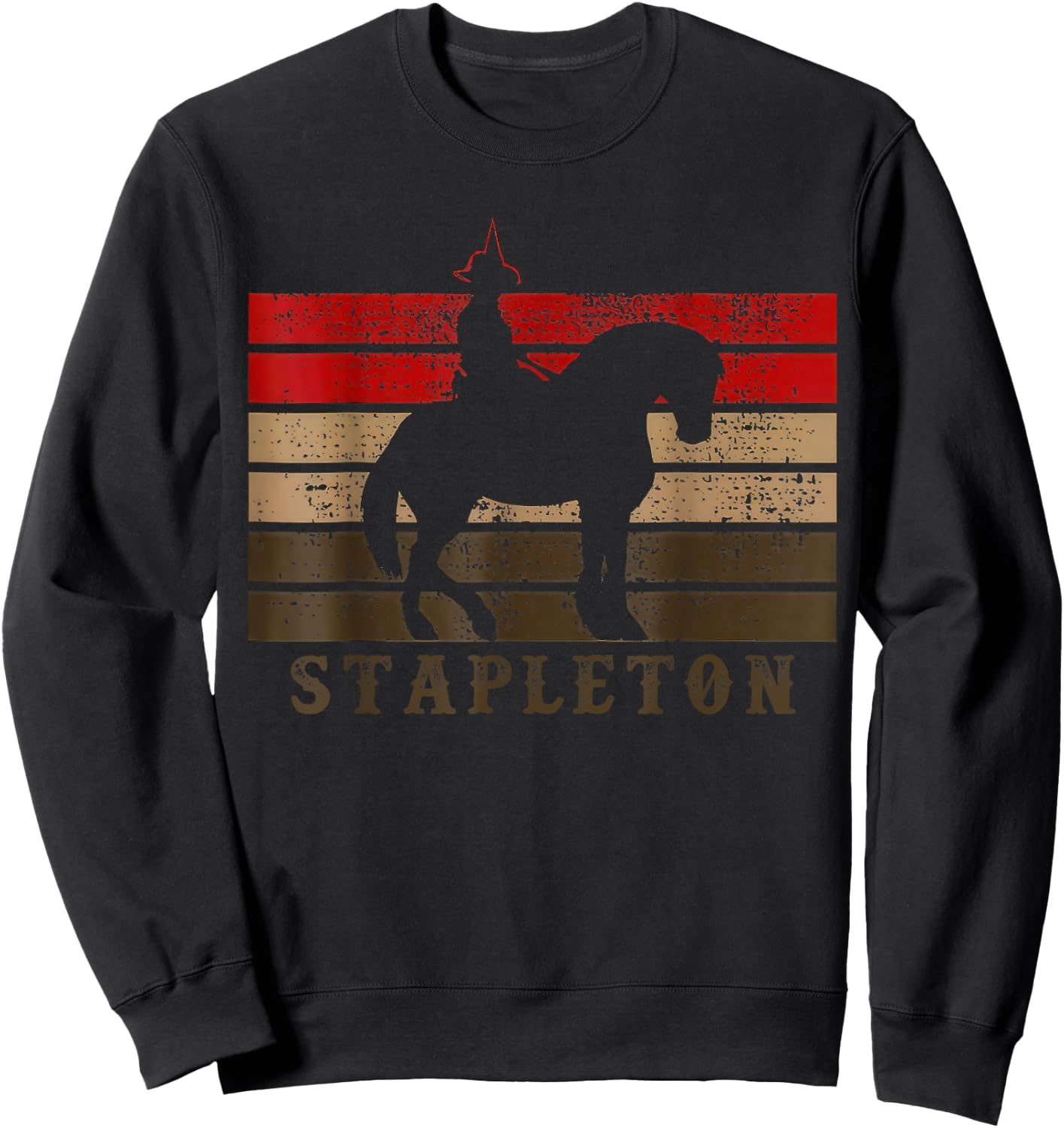 Howdy Stapleton Western Stapleton Cowboy Cowgirl Sweatshirt - Sweatshirt | Black