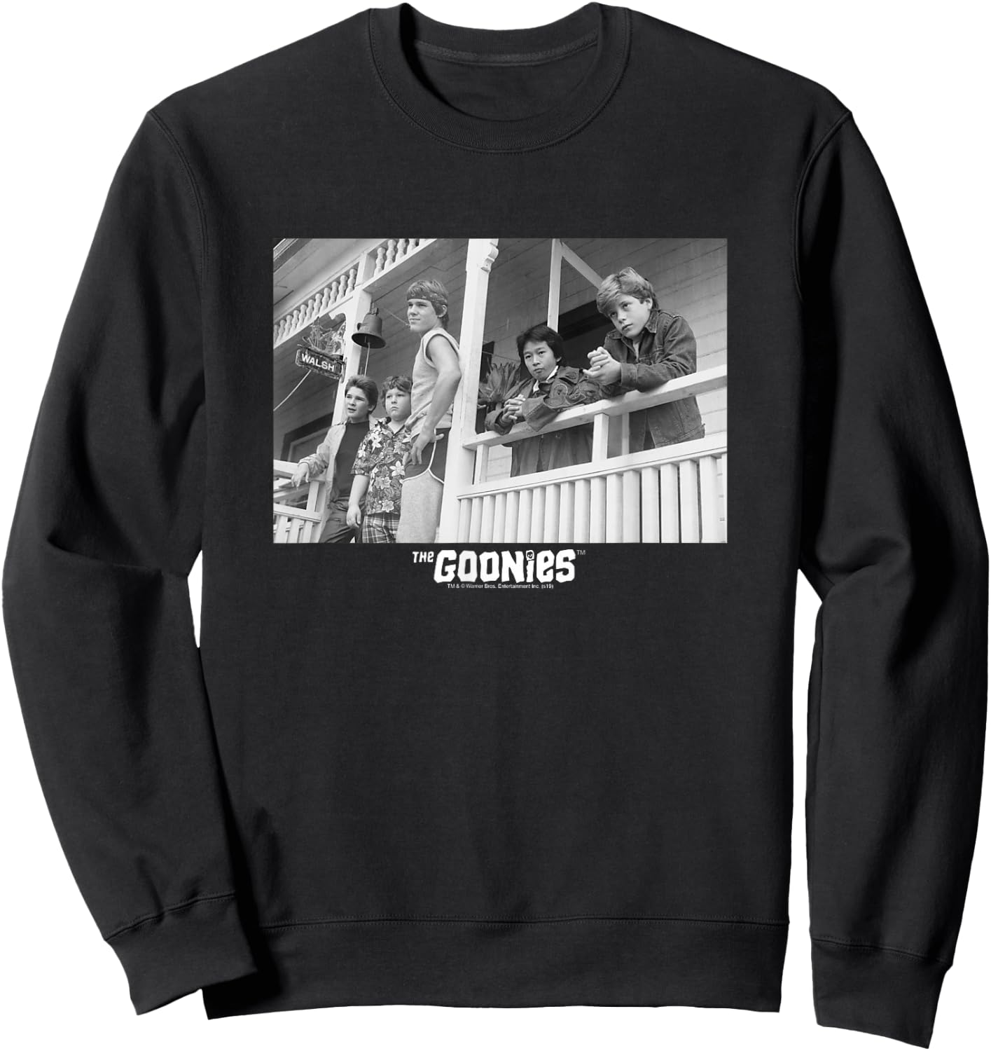 The Goonies Porch Cast Sweatshirt - Sweatshirt | Black