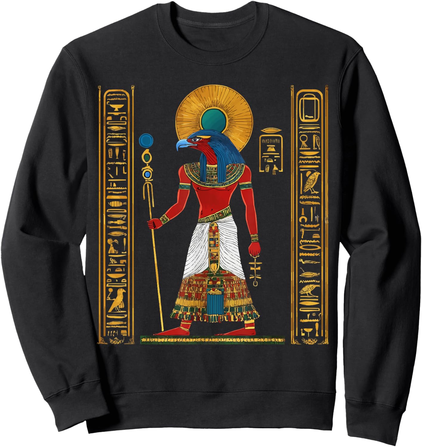 Thoth Egyptian God Egyptian Mythology Pyramid Ancient Egypt Sweatshirt - Sweatshirt | Black