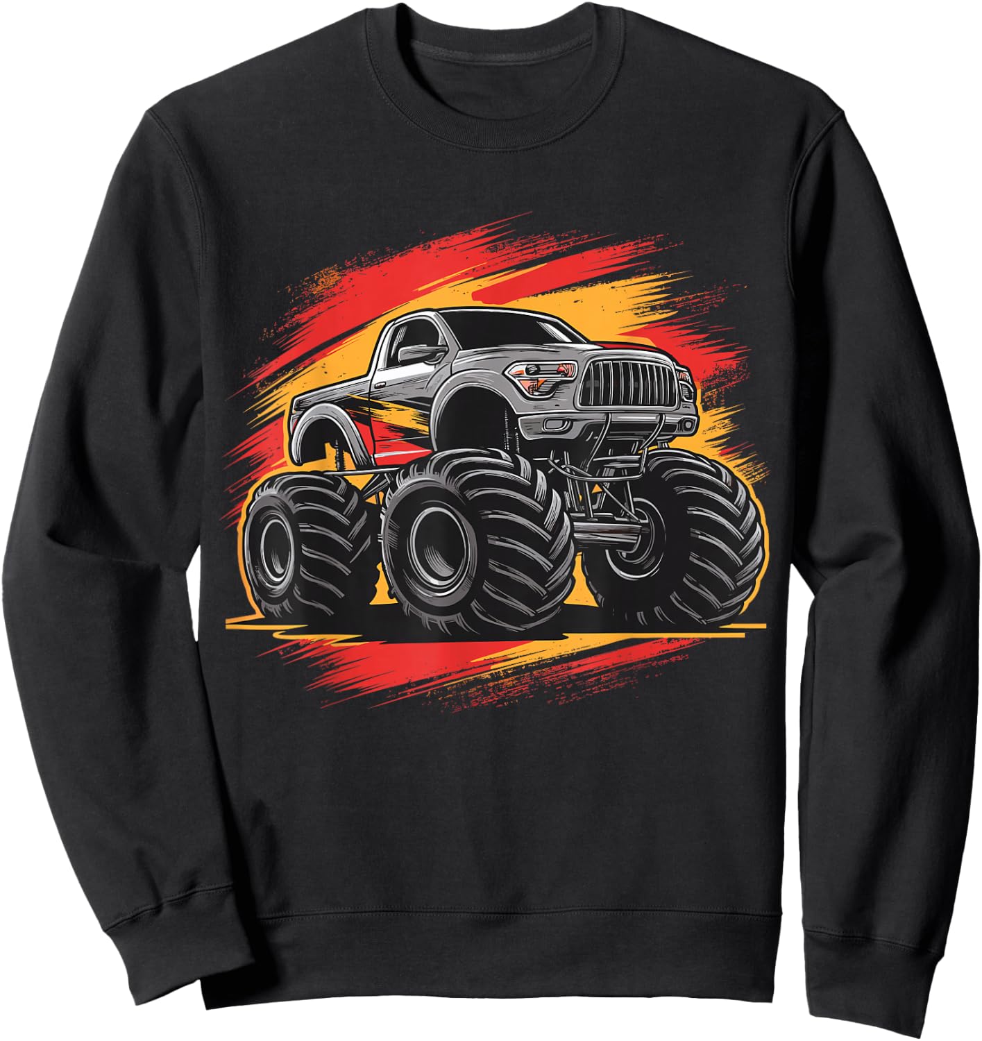 Monster Truck for toddlers Youth & Adults Sweatshirt - Sweatshirt | Black