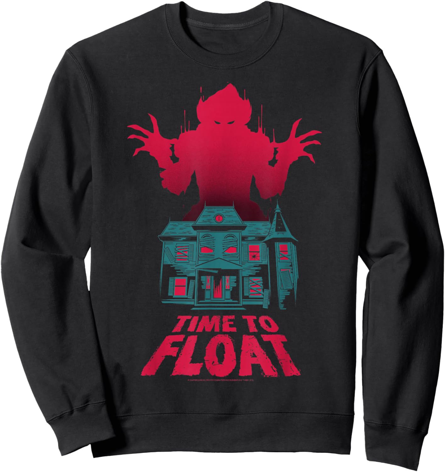 IT: Chapter Two Pennywise Time To Float Neibolt House Sweatshirt - Sweatshirt | Black
