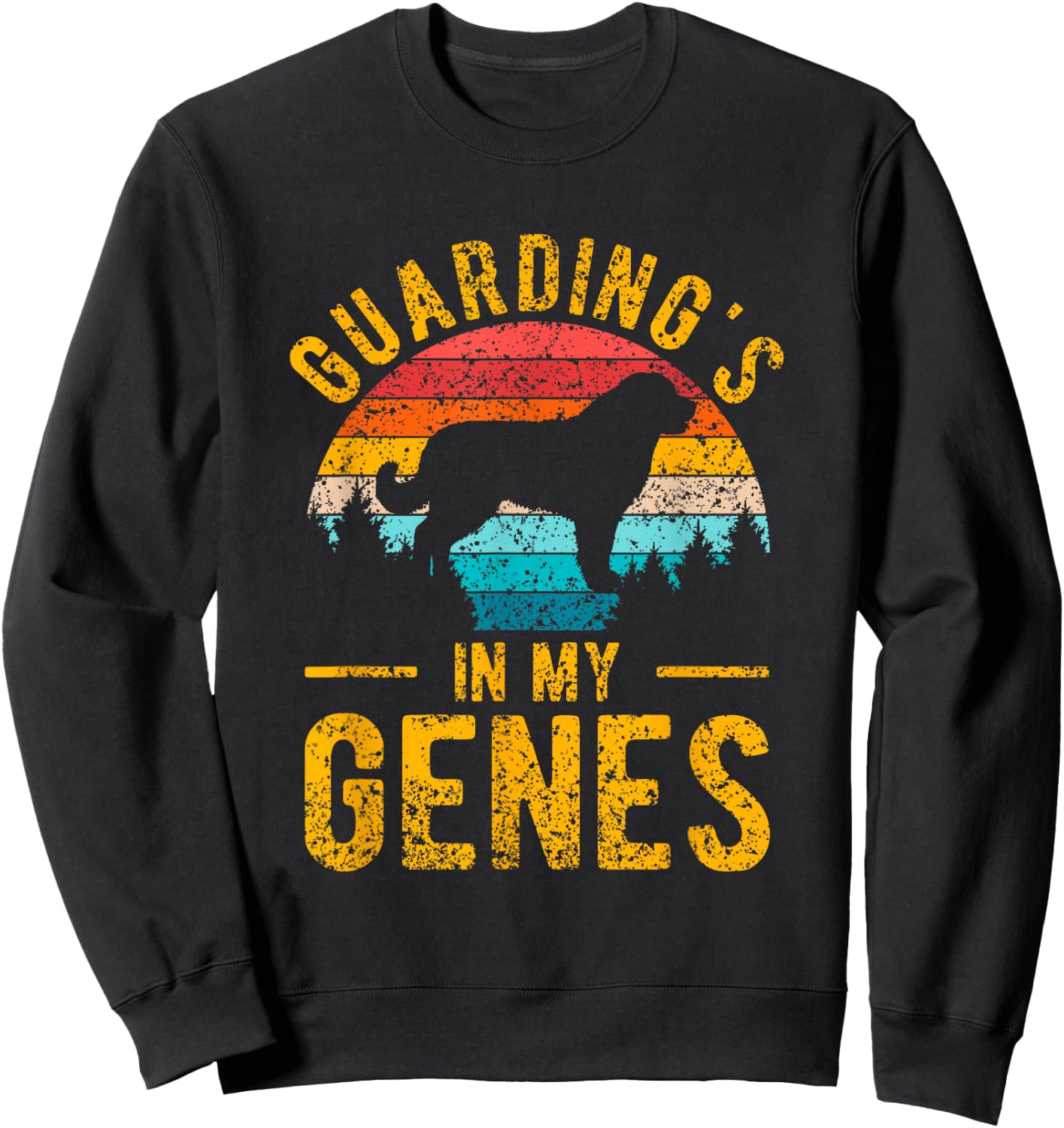 Guarding's In My Genes Owner Kangals Dog Puppy Kangal Sweatshirt - Sweatshirt | Black