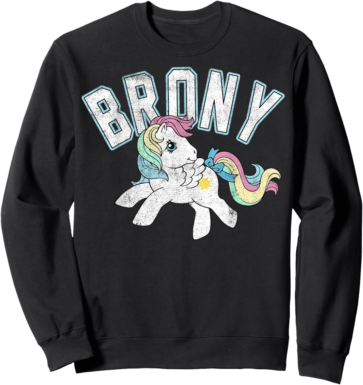 My Little Pony Brony Collegiate Style Sweatshirt - Sweatshirt | Black