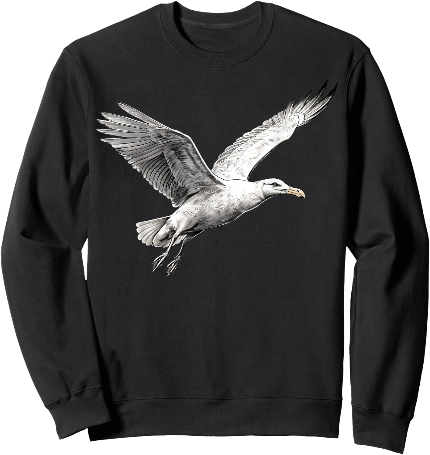 Flying Seagull Sweatshirt - Sweatshirt | Black