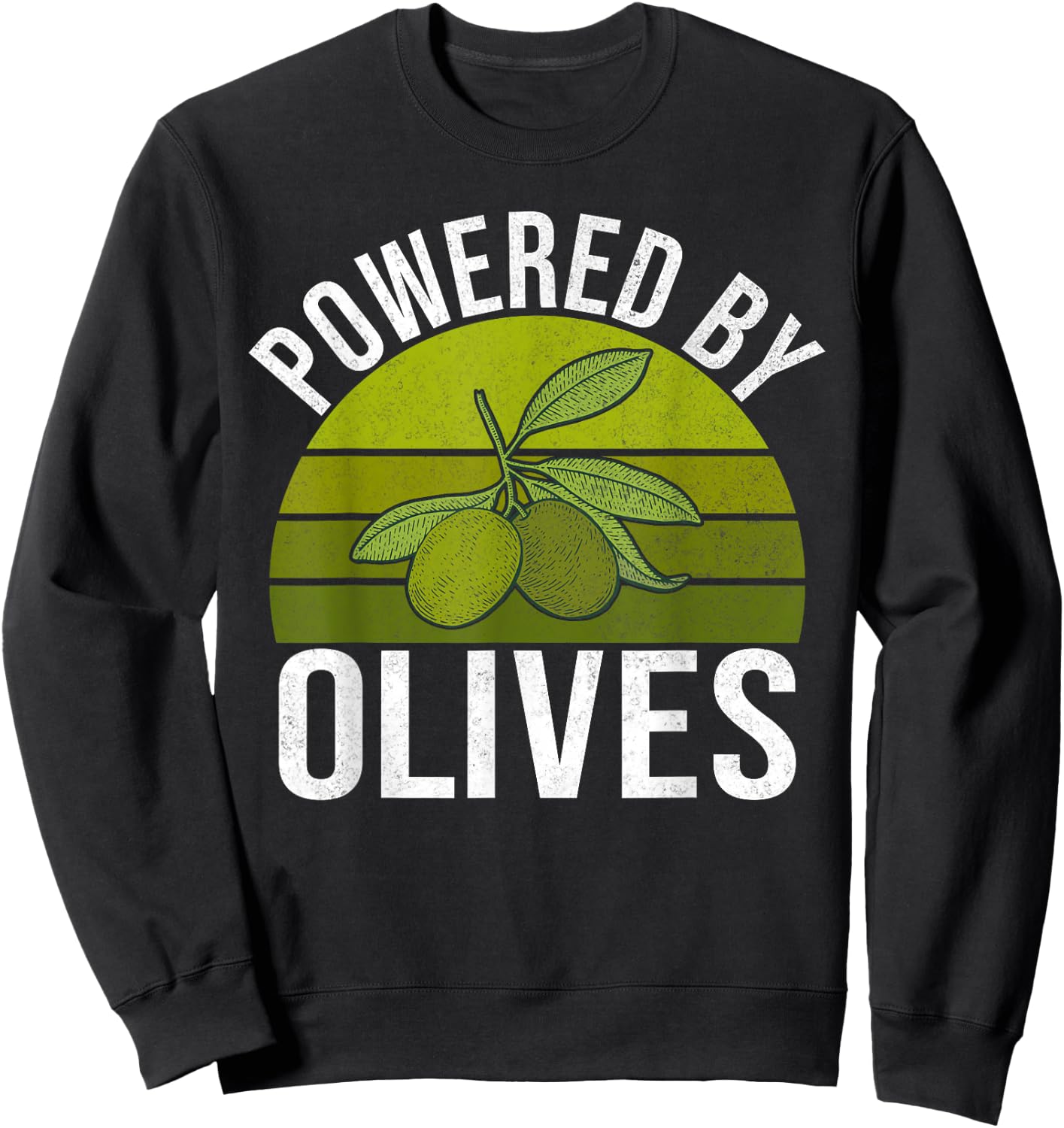 Powered by Olives Olive Lover Sweatshirt - Sweatshirt | Black