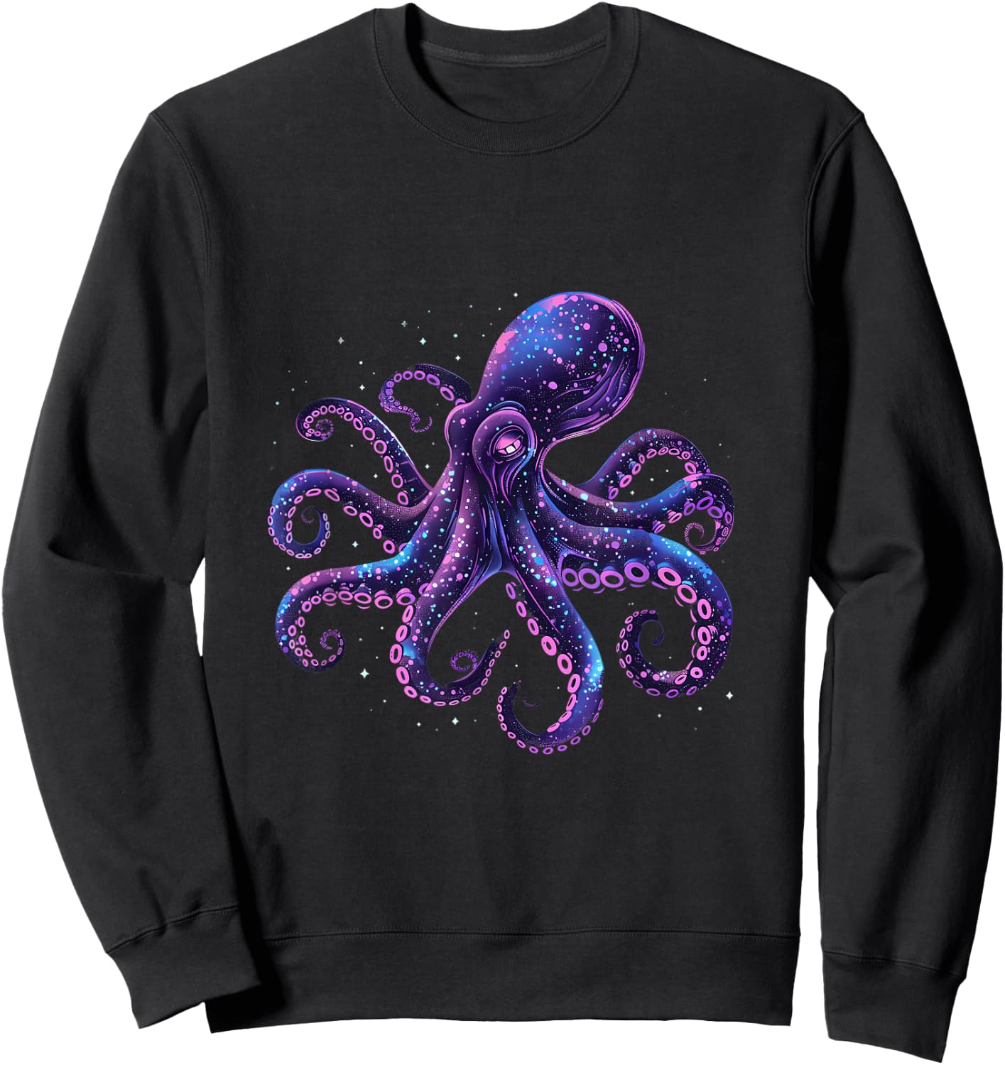 Octopus Artwork Ocean Sea Animal Lover Sea Ocean Octopus Sweatshirt - Sweatshirt | Black