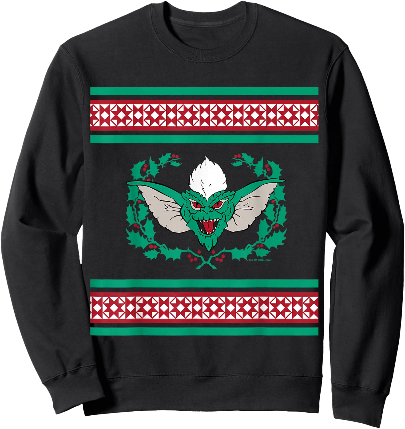 Gremlins - After Midnight Sweater Pattern Sweatshirt - Sweatshirt | Black