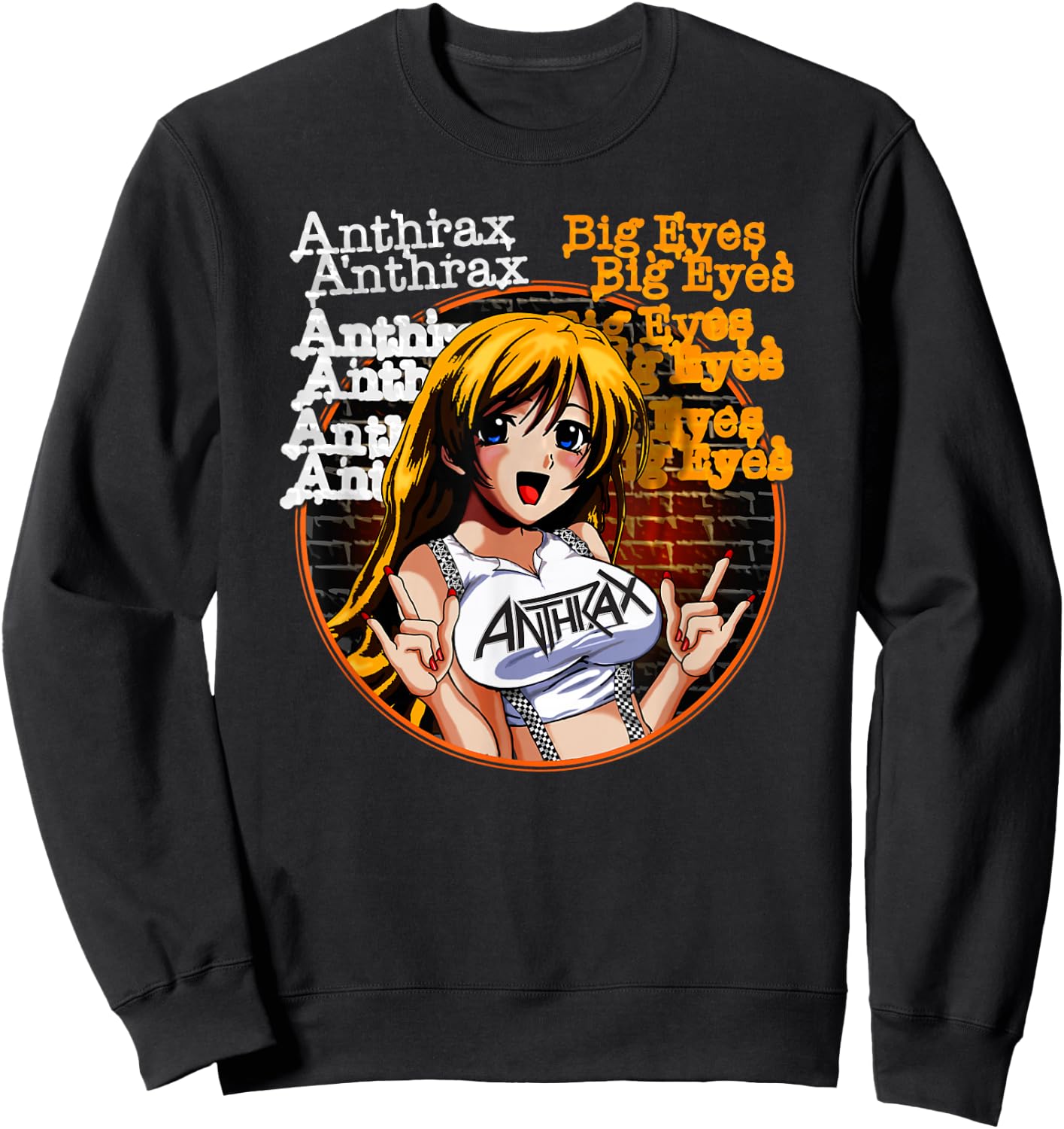 Anthrax – Anthems Big Eyes Sweatshirt - Sweatshirt | Black