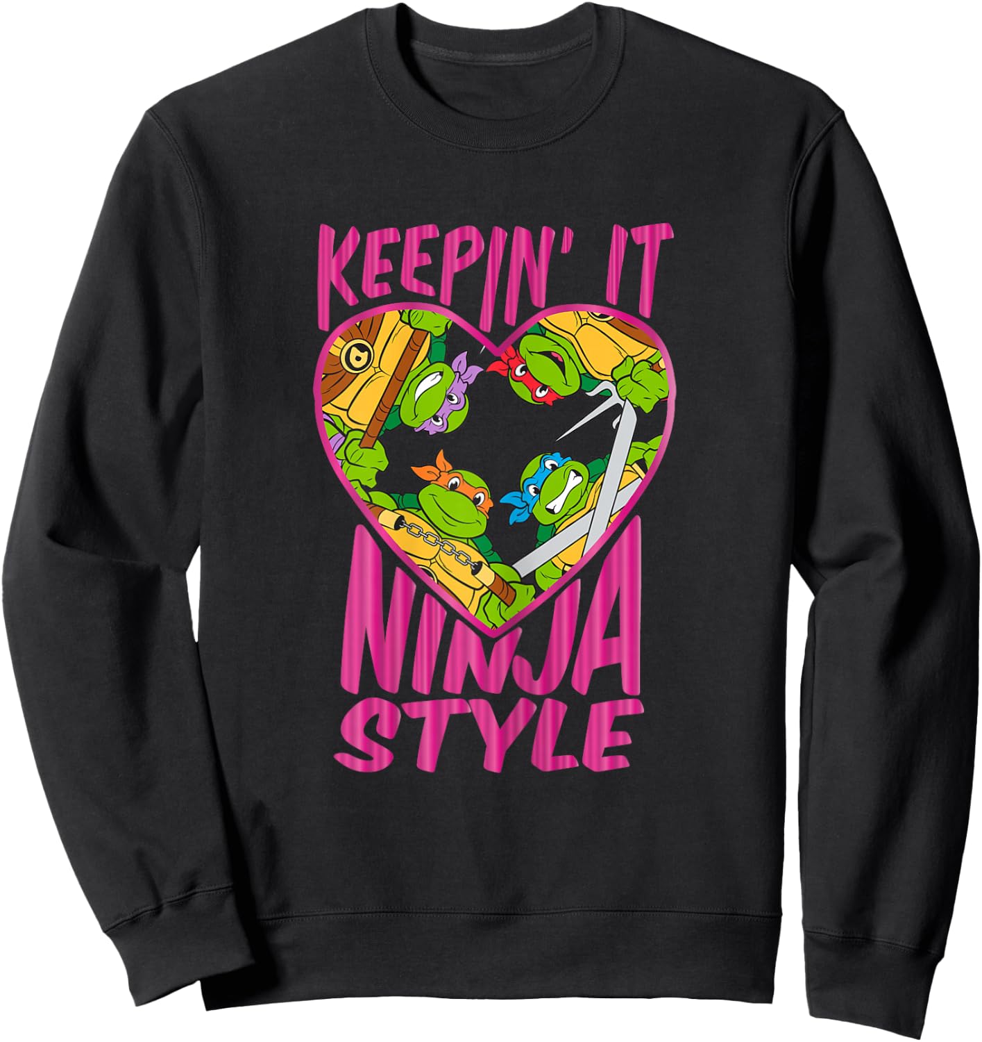 Teenage Mutant Ninja Turtles Keepin' It Ninja Style Sweatshirt - Sweatshirt | Black