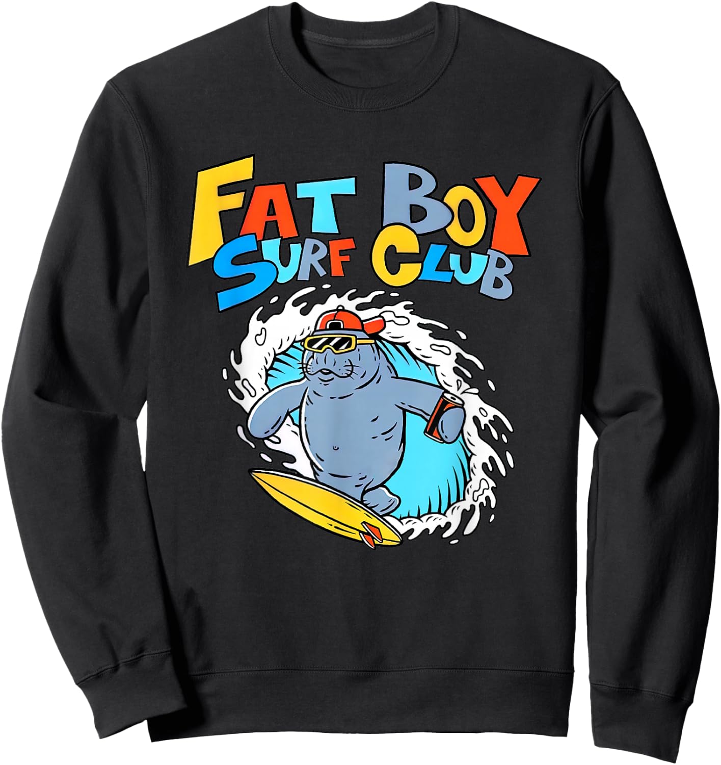 Fat Boy Surf Club Sweatshirt - Sweatshirt | Black