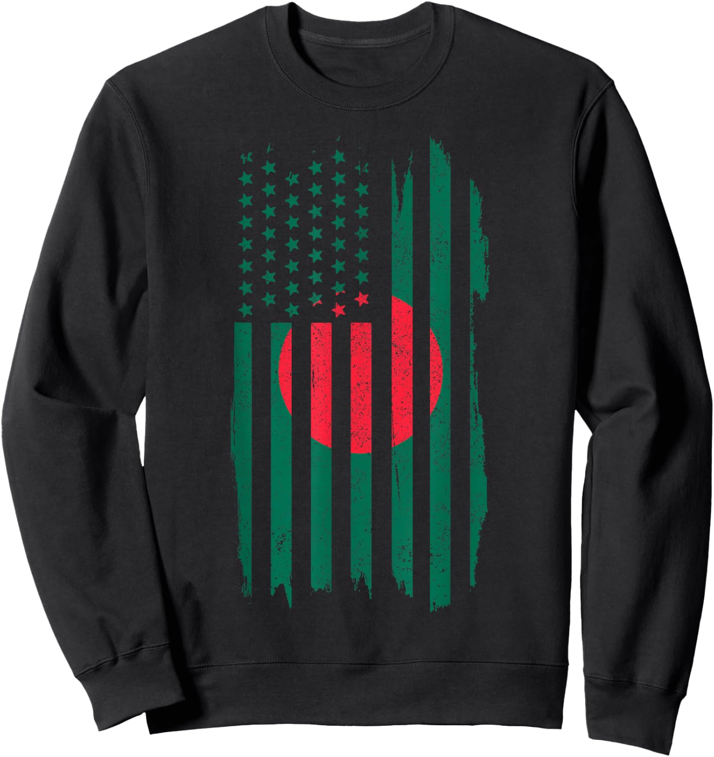 Bangladesh Pride Bangladeshi American Flag Roots Heritage Sweatshirt - Sweatshirt | Black