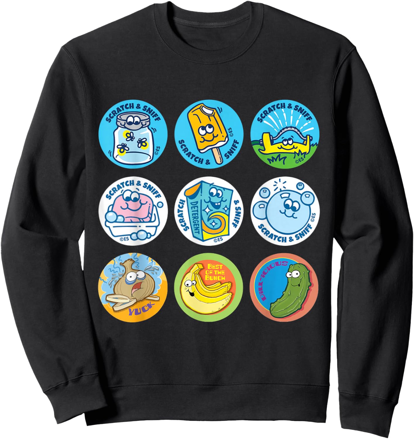 Scratch And Sniff Sticker Ice Cream, Scooper Dooper! Vintage Women Kids Sweatshirt - Sweatshirt | Black