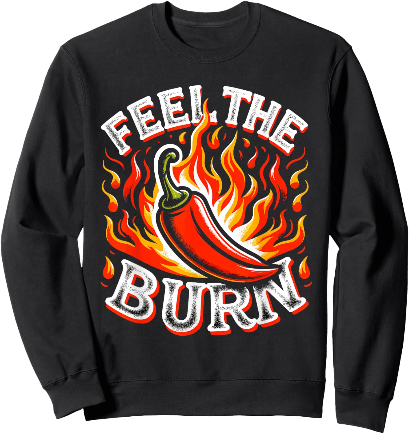 Spicy Food Lover Chili Peppers Chef Spice Scoville scale Sweatshirt - Sweatshirt | Black