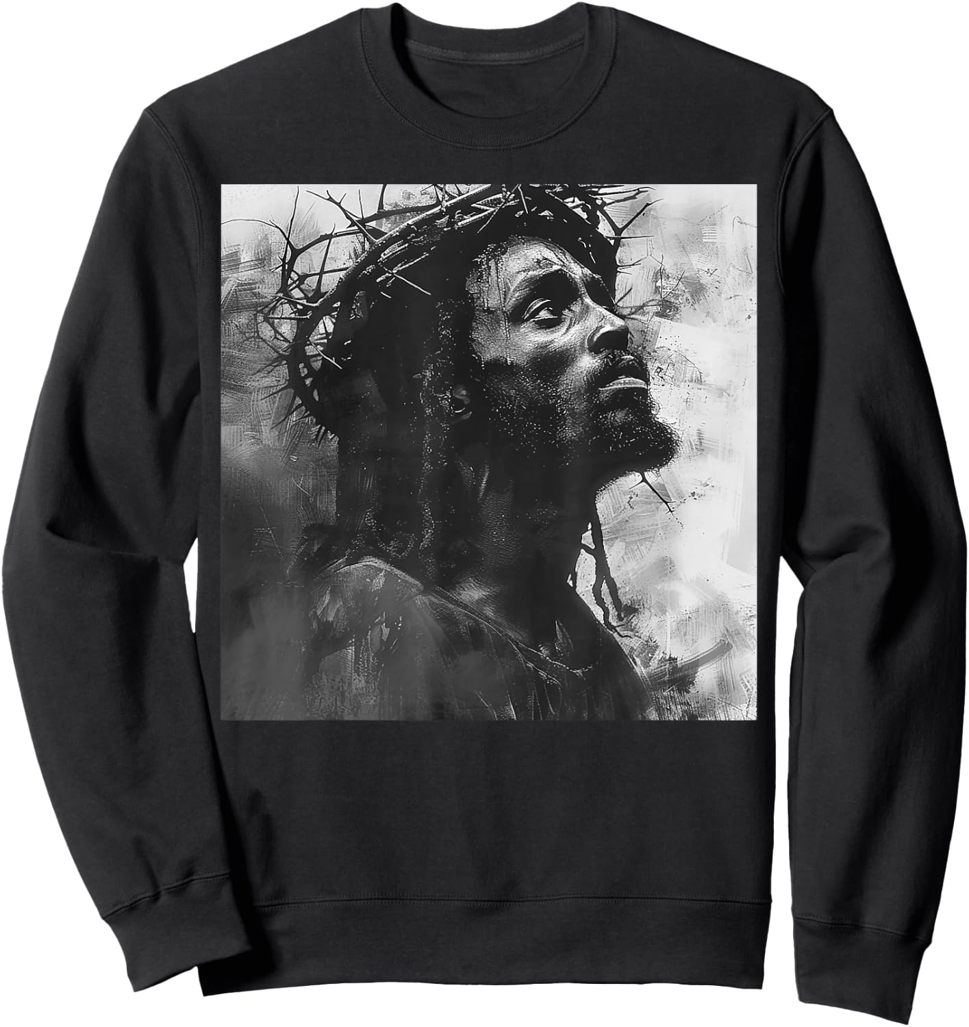 Black Jesus, Christianity, Church, Christ, Jesus Sweatshirt - Sweatshirt | Black
