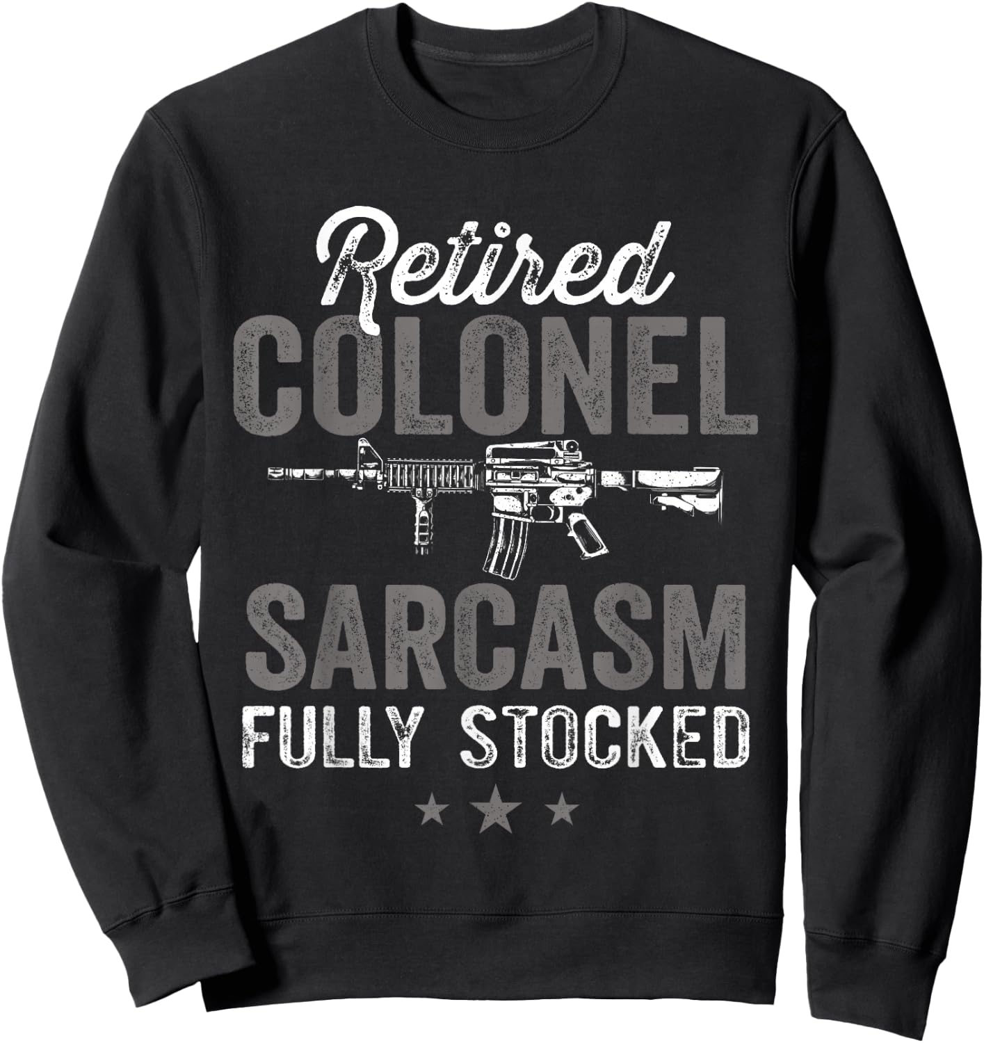 Retired Colonel Retirement Air Force Rank Lieutenant Sweatshirt - Sweatshirt | Black