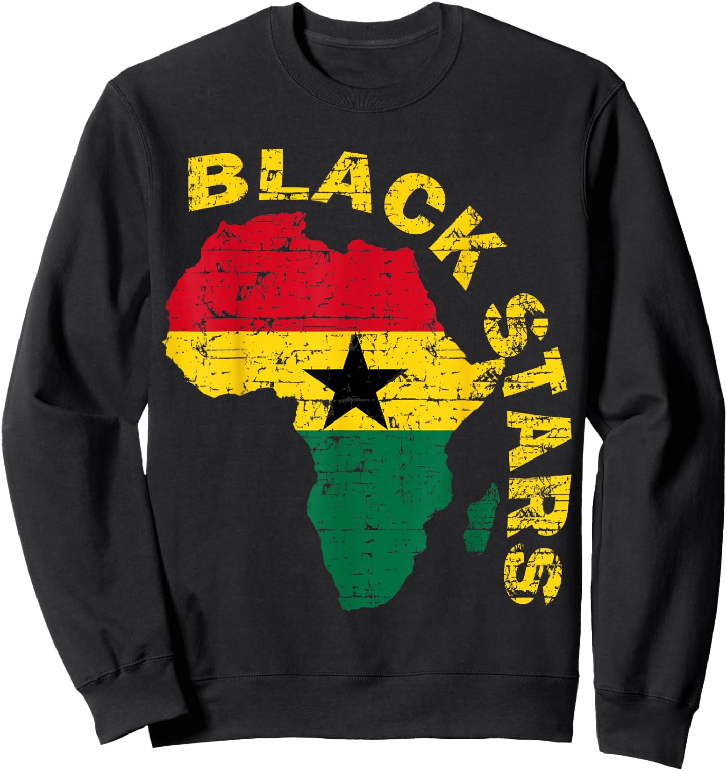 Blackstars of Ghana African soccer Sweatshirt - Sweatshirt | Black