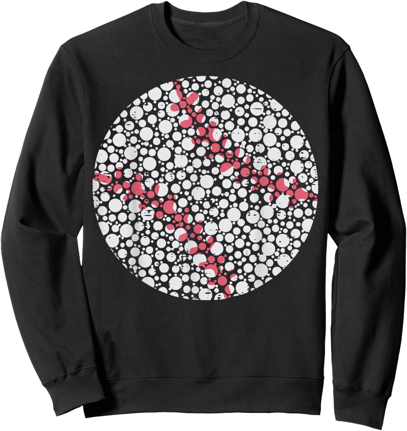 Dot Art Baseball Polka Dots Boys Kid Youth Men Sweatshirt - Sweatshirt | Black
