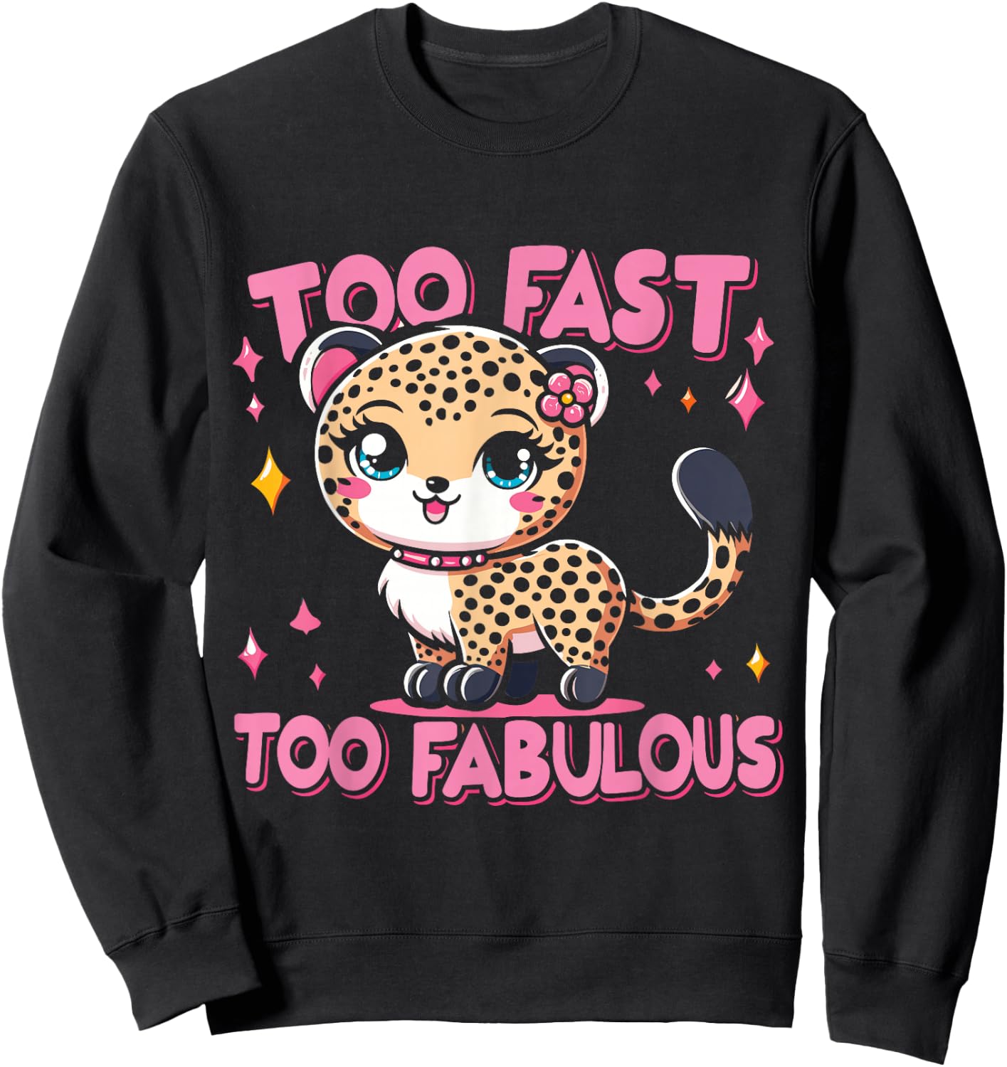 Wild Cat Leopard Cheetah Toddler Sweatshirt - Sweatshirt | Black