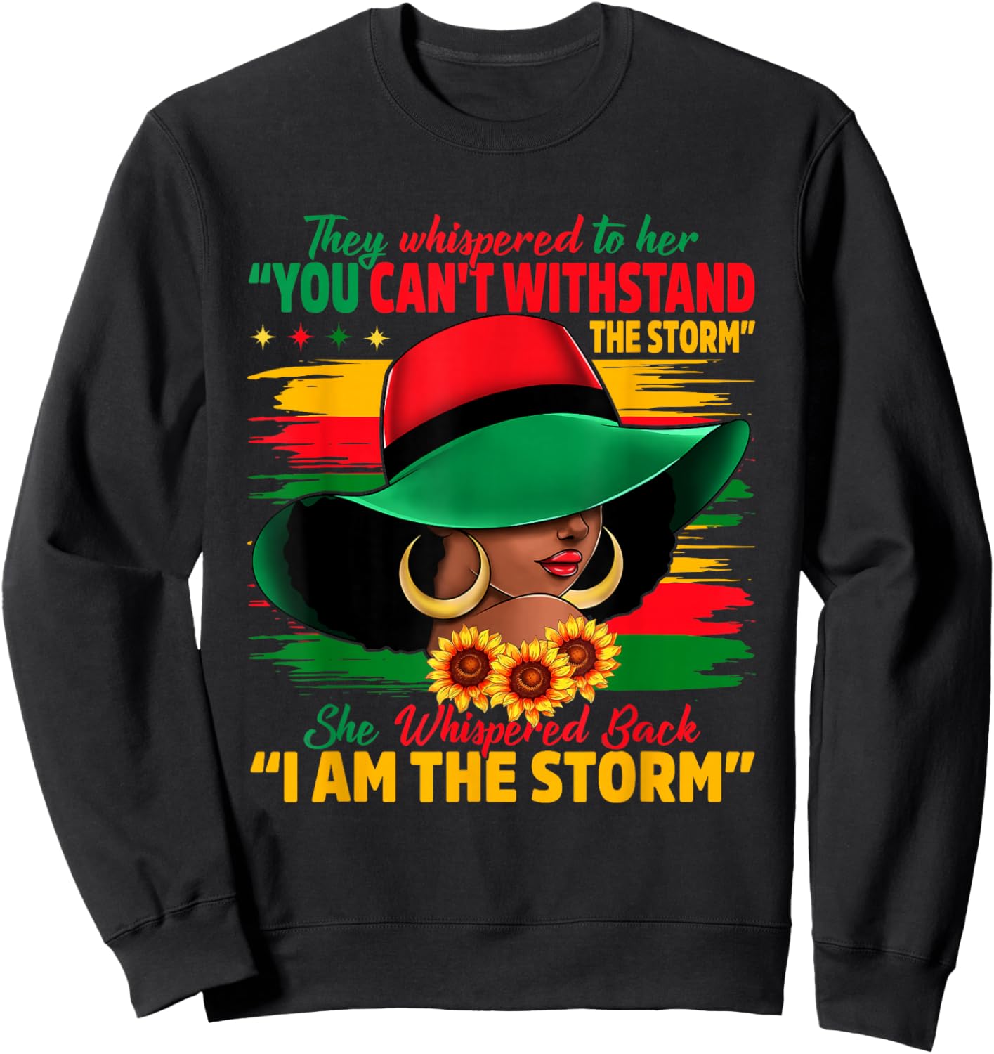 Proud Black African American Ladies Black History Month Sweatshirt - Sweatshirt | Black