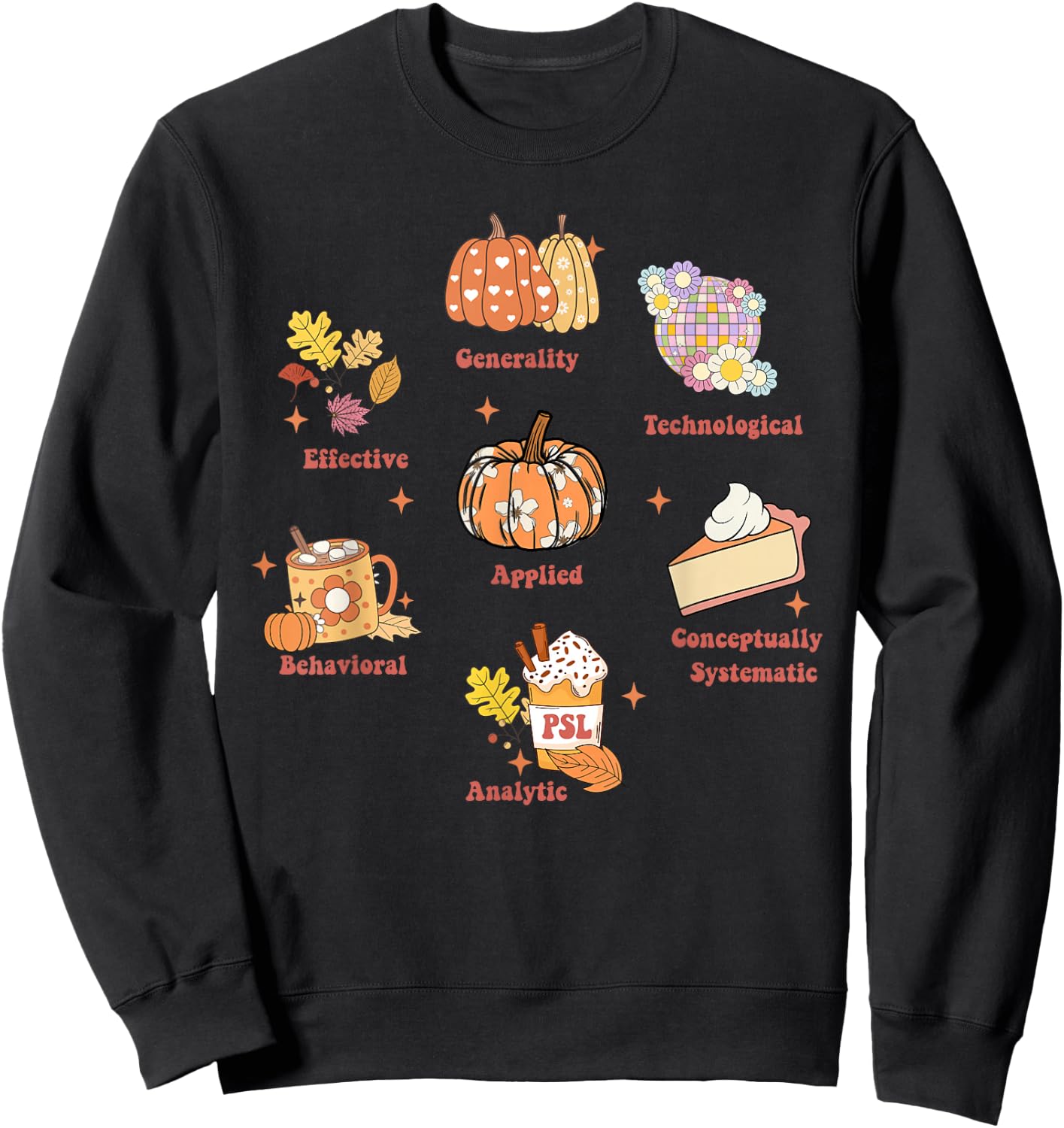 Registered Behavioral Technician Fall ABA Therapist RBT Sweatshirt - Sweatshirt | Black
