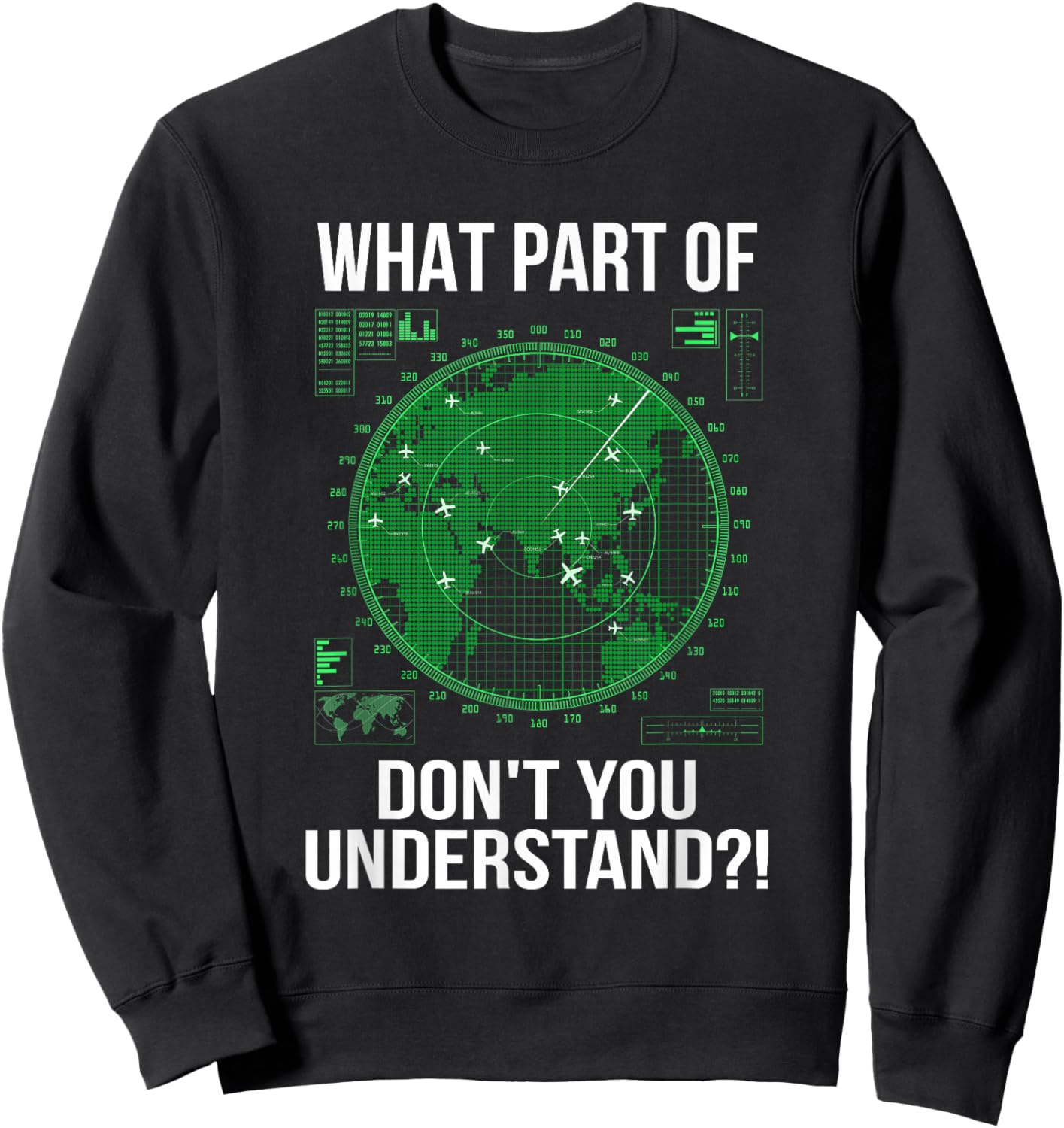 Air traffic controller Sweatshirt - Sweatshirt | Black