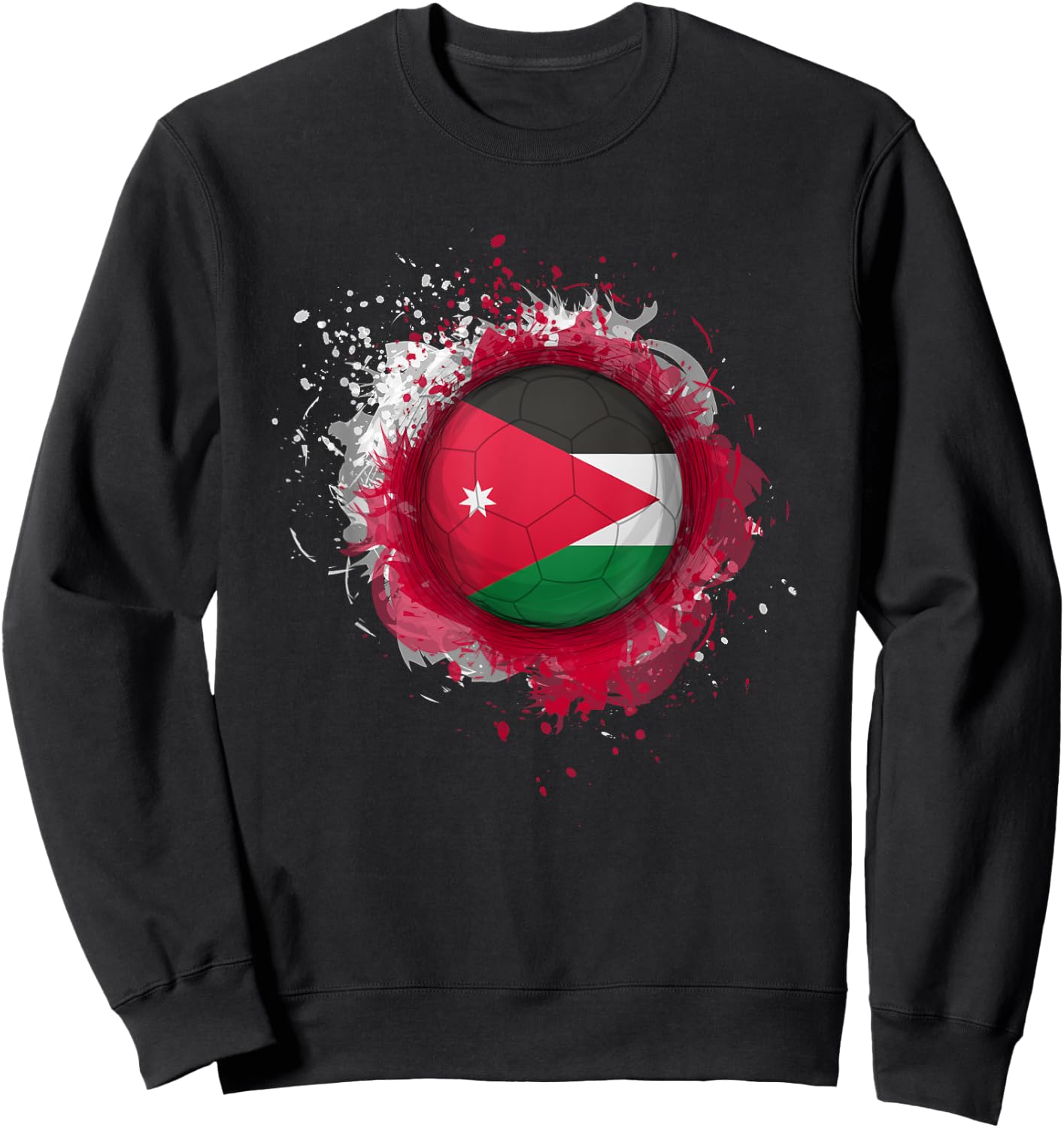 Proud Heritage Jordan Flag Soccer Ball Sweatshirt - Sweatshirt | Black