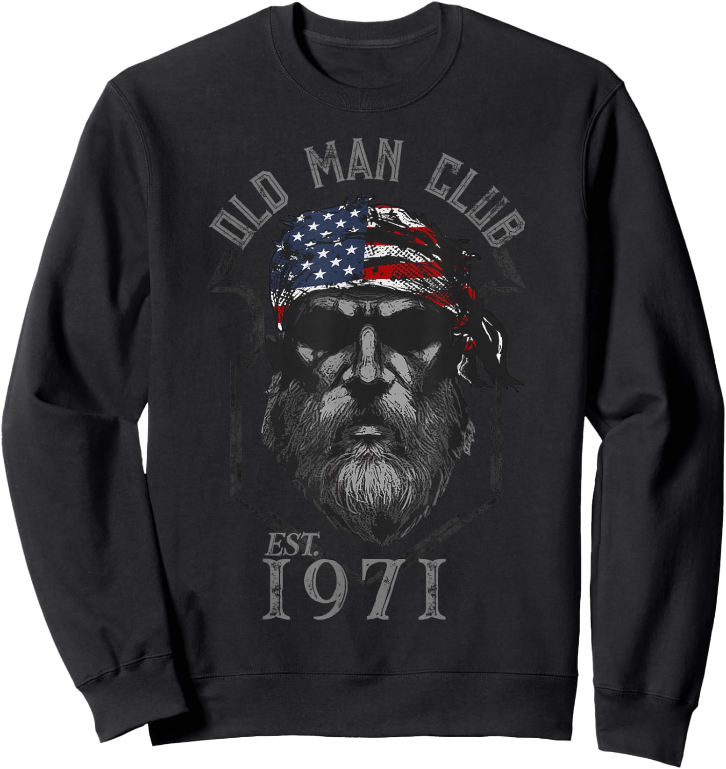 Old Man Club: Established 1971 Sweatshirt - Sweatshirt | Black