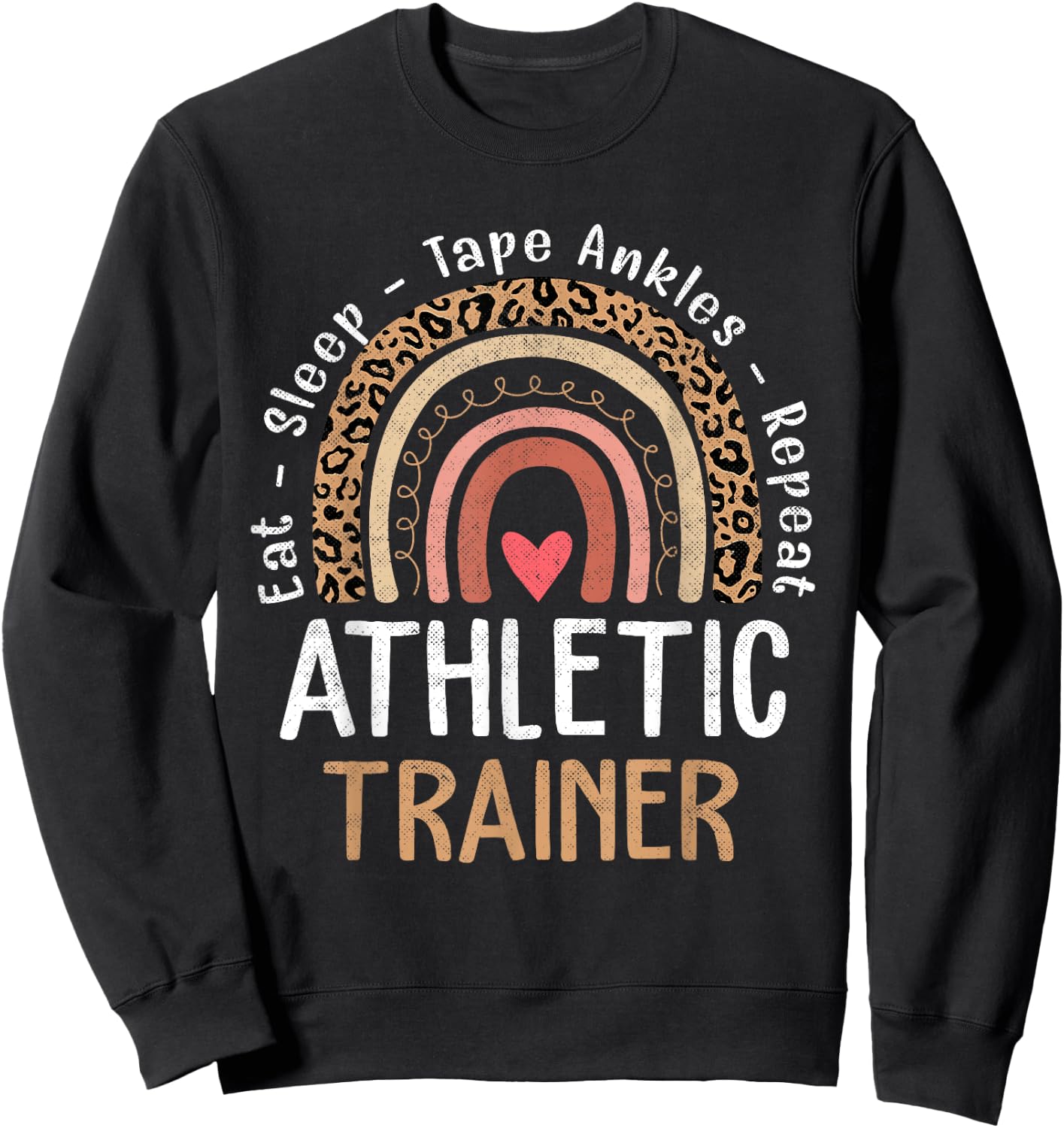 Athletic Trainer Rainbow Taping Ankles Sports Graduation Sweatshirt - Sweatshirt | Black