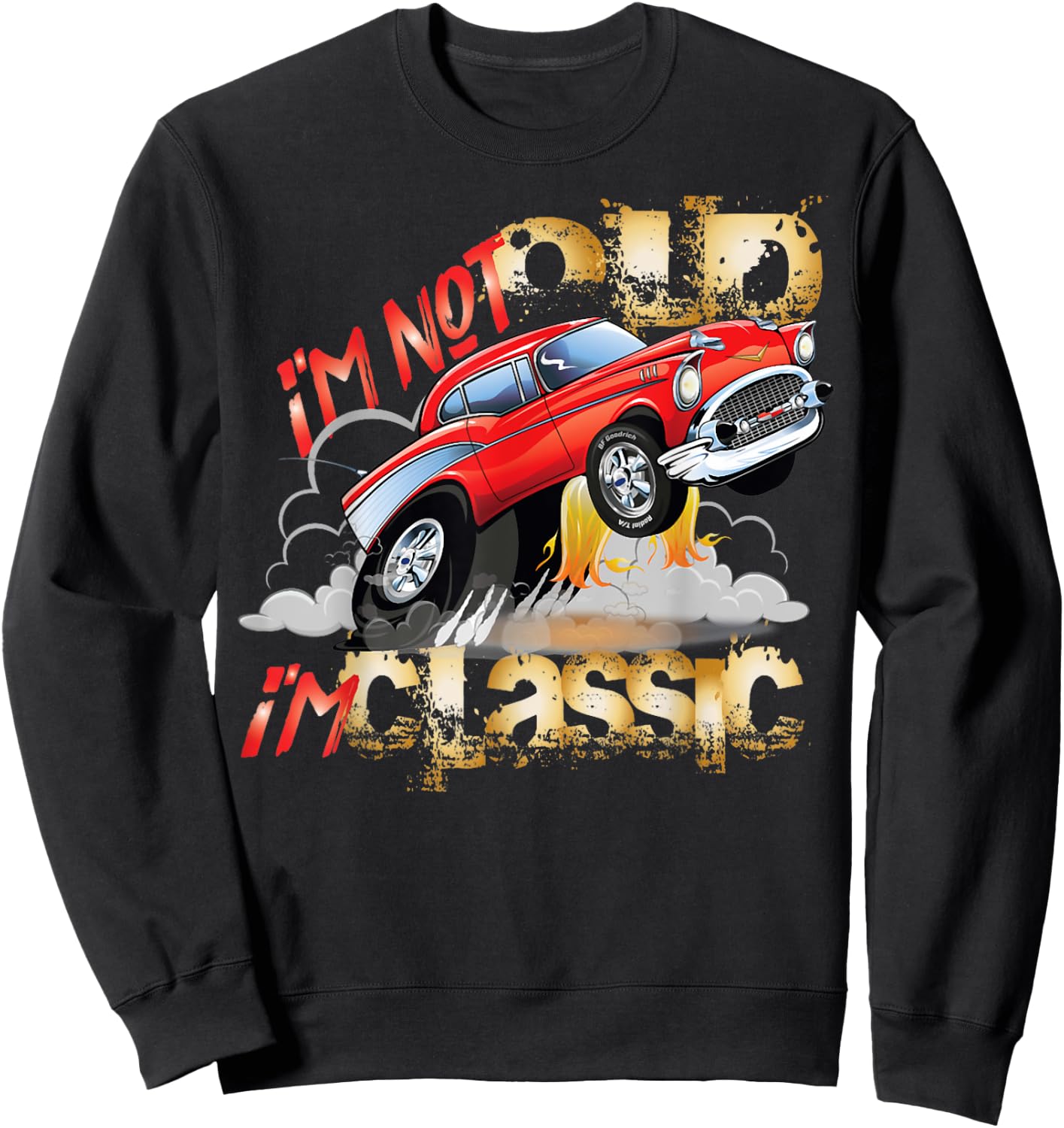 1957 57 Chevys Truck Vintage Hotrod Cars Sweatshirt - Sweatshirt | Black