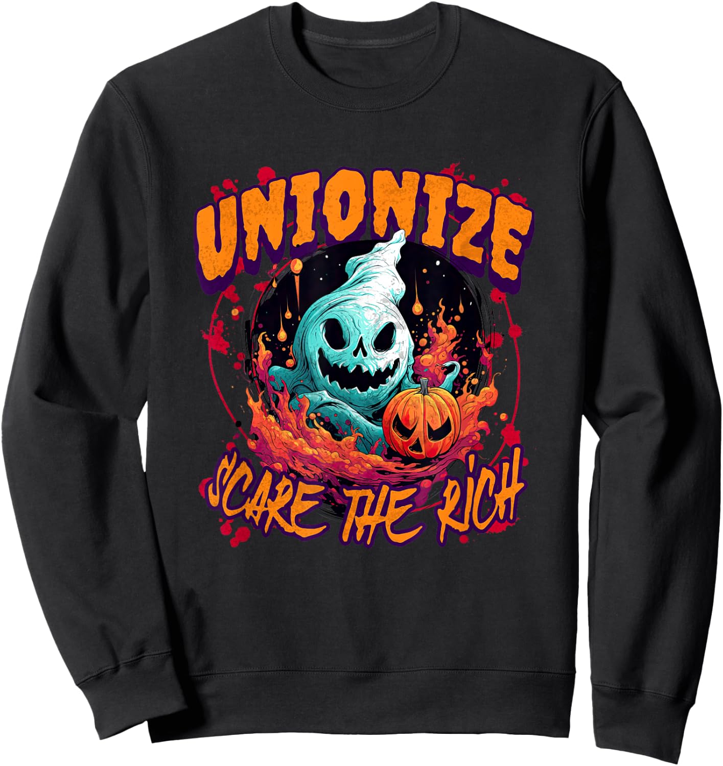 Unionize Halloween, Spooky Pro Union, For Union Member Sweatshirt - Sweatshirt | Black