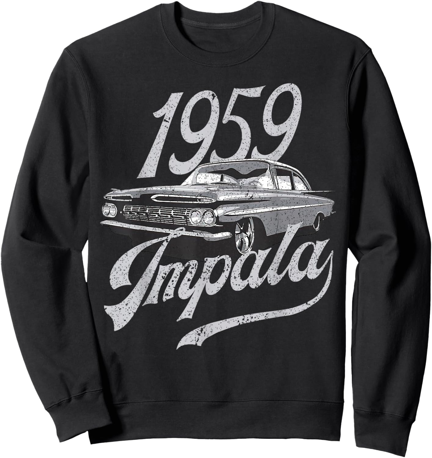 1959 59 Impala Lowrider Ss Chevys Sweatshirt - Sweatshirt | Black