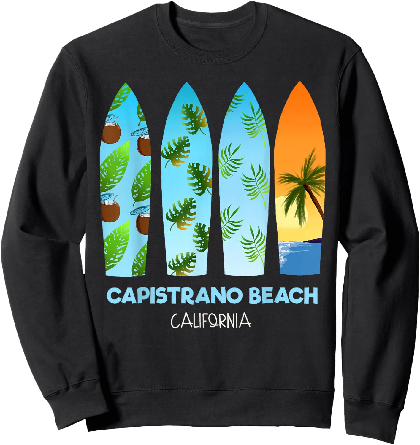 Capistrano Beach California Sweatshirt - Sweatshirt | Black