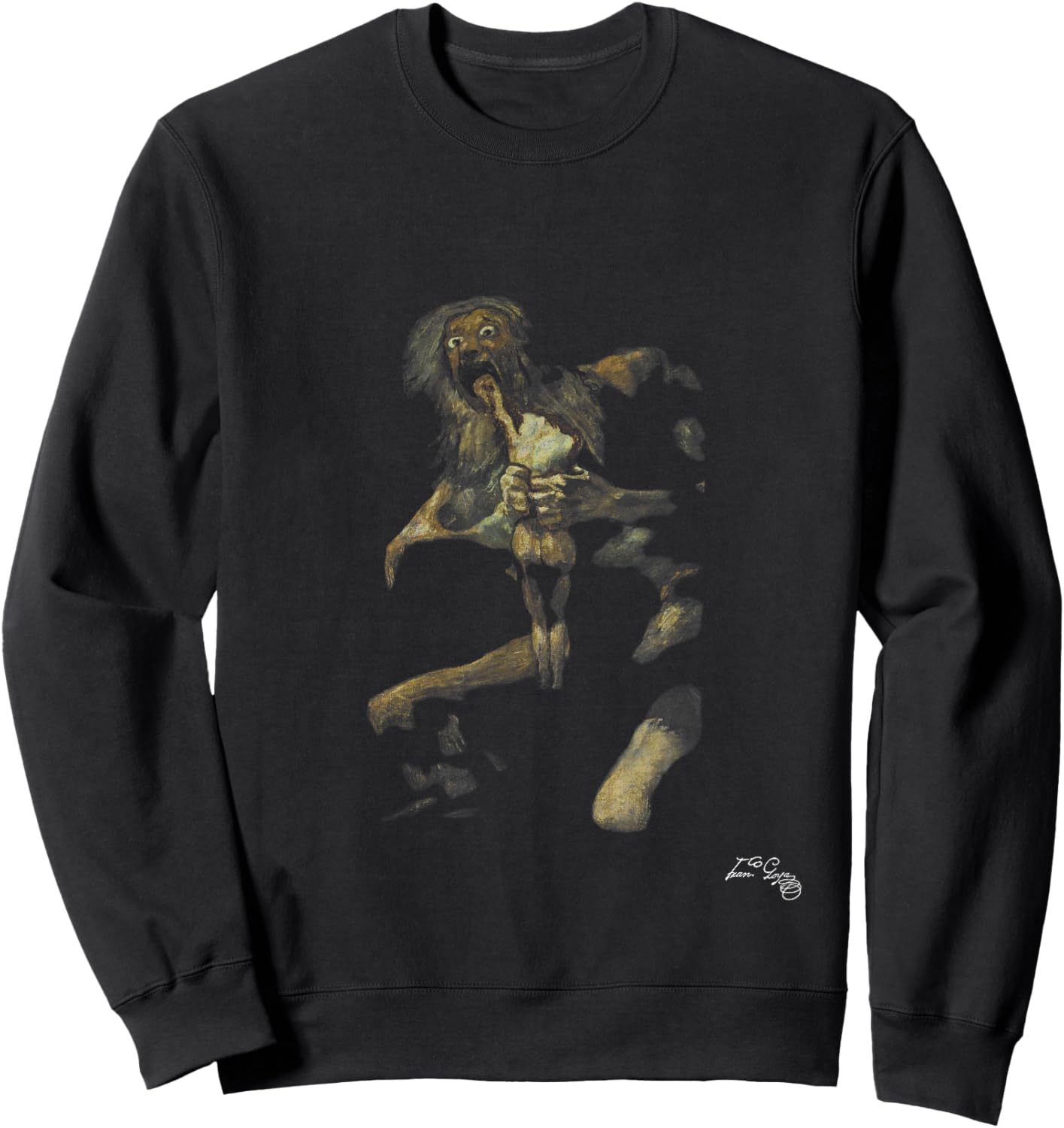 Francisco Goya - Saturn devours his children Art Demon Sweatshirt - Sweatshirt | Black
