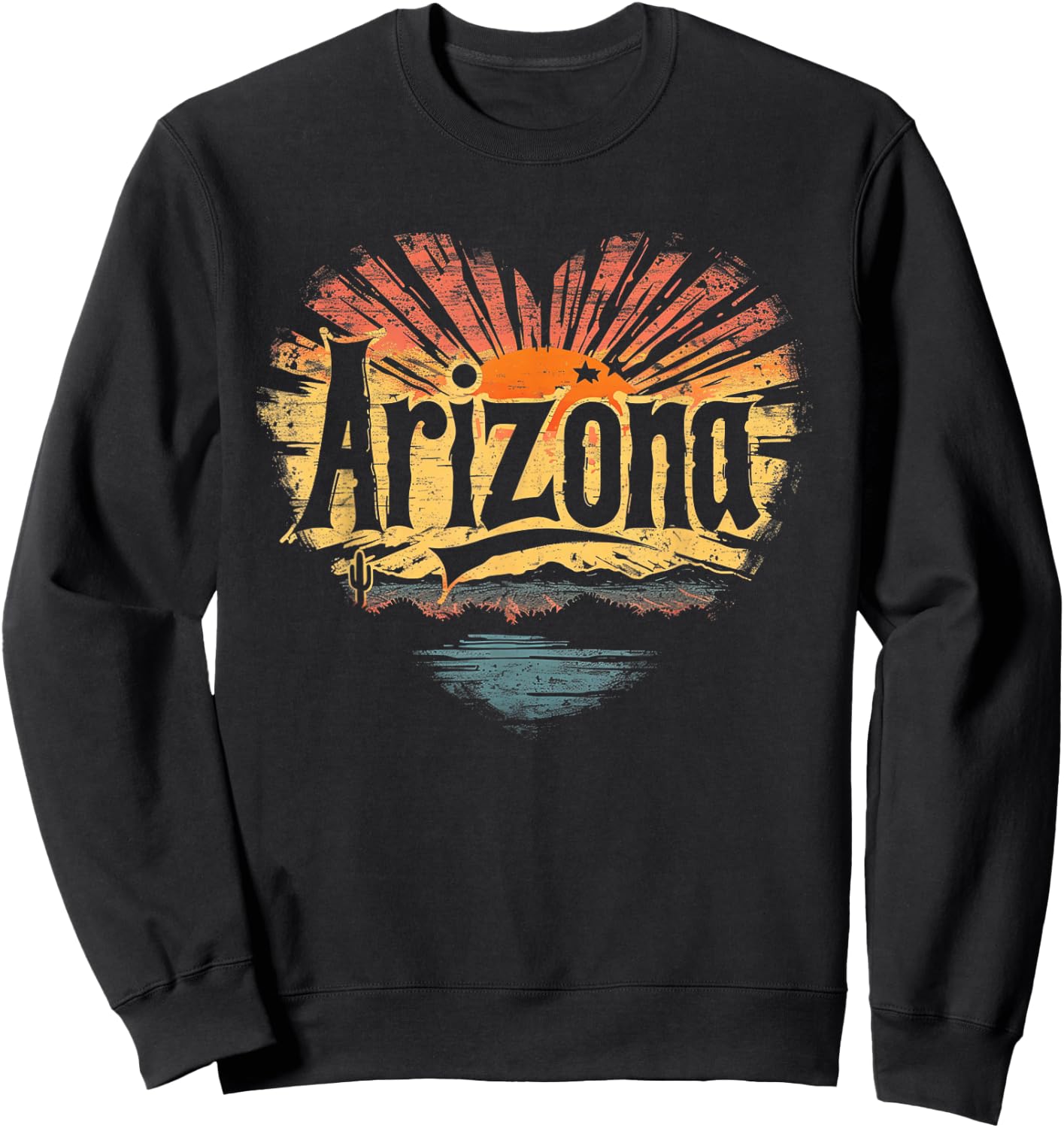 Arizona - Heart Vintage Love Women Kids Retro Graphic Cool Sweatshirt - Sweatshirt | Black
