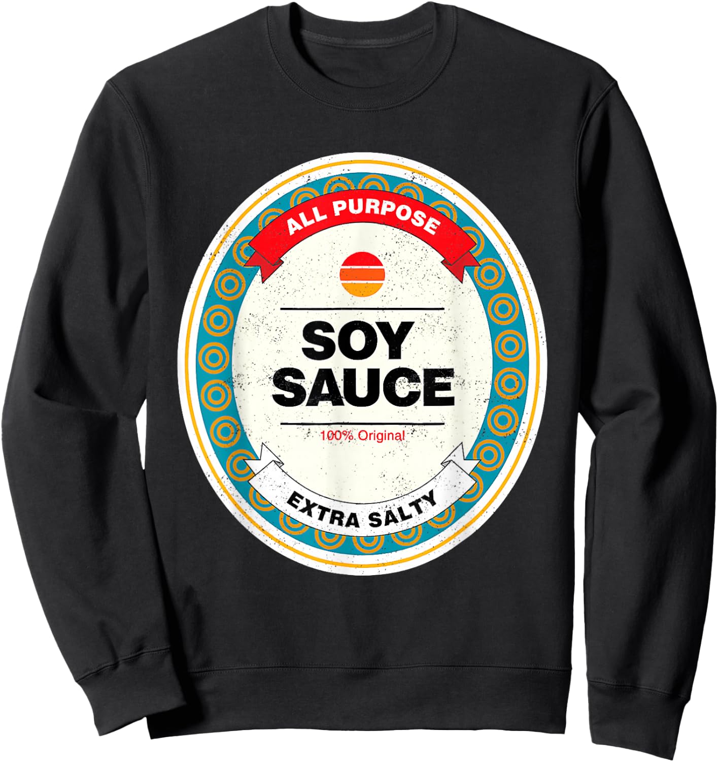 Soy Sauce Easy Halloween Costume Matching Group Couples Sweatshirt - Sweatshirt | Black