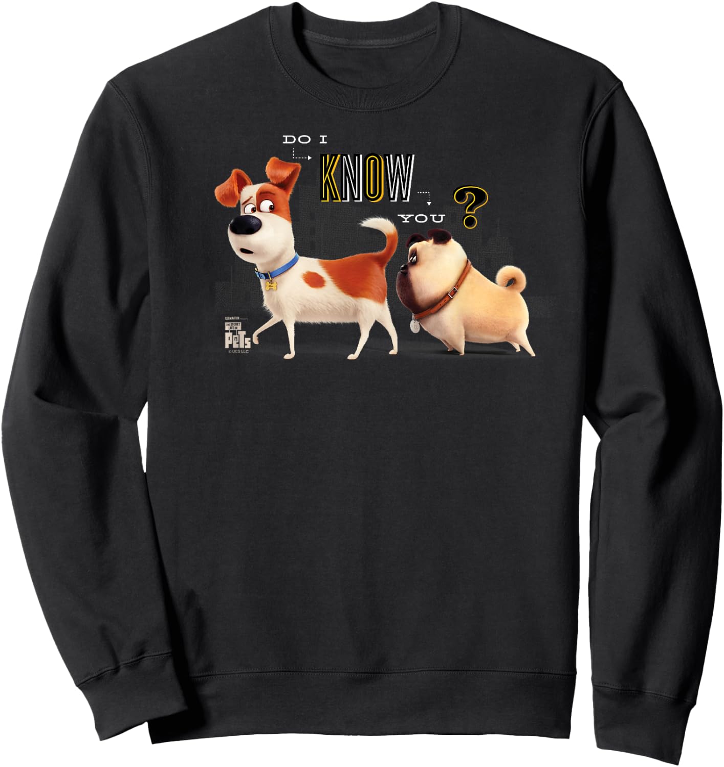 The Secret Life of Pets Max & Mel Do I Know You Sweatshirt - Sweatshirt | Black