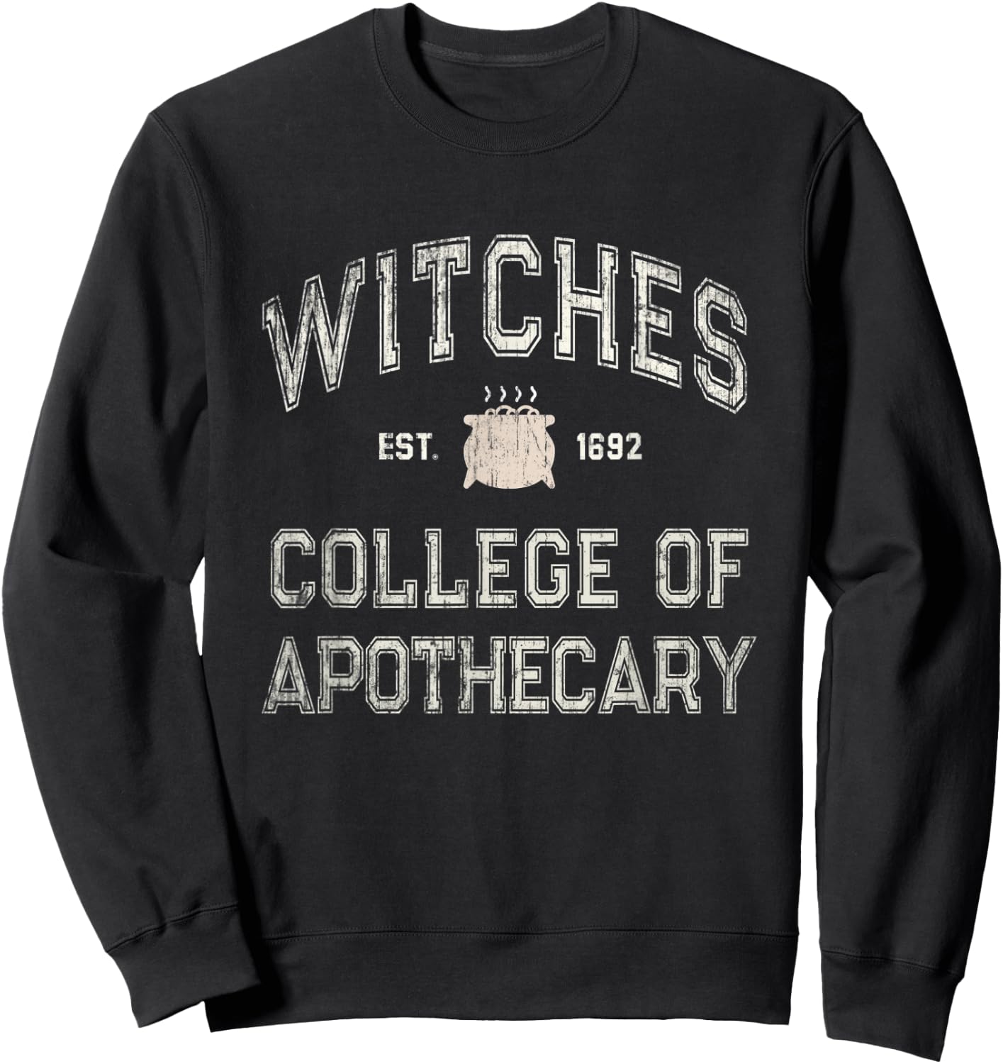 Funny Witches Education SALEM INSTITUTE Pharmacy School Sweatshirt - Sweatshirt | Black